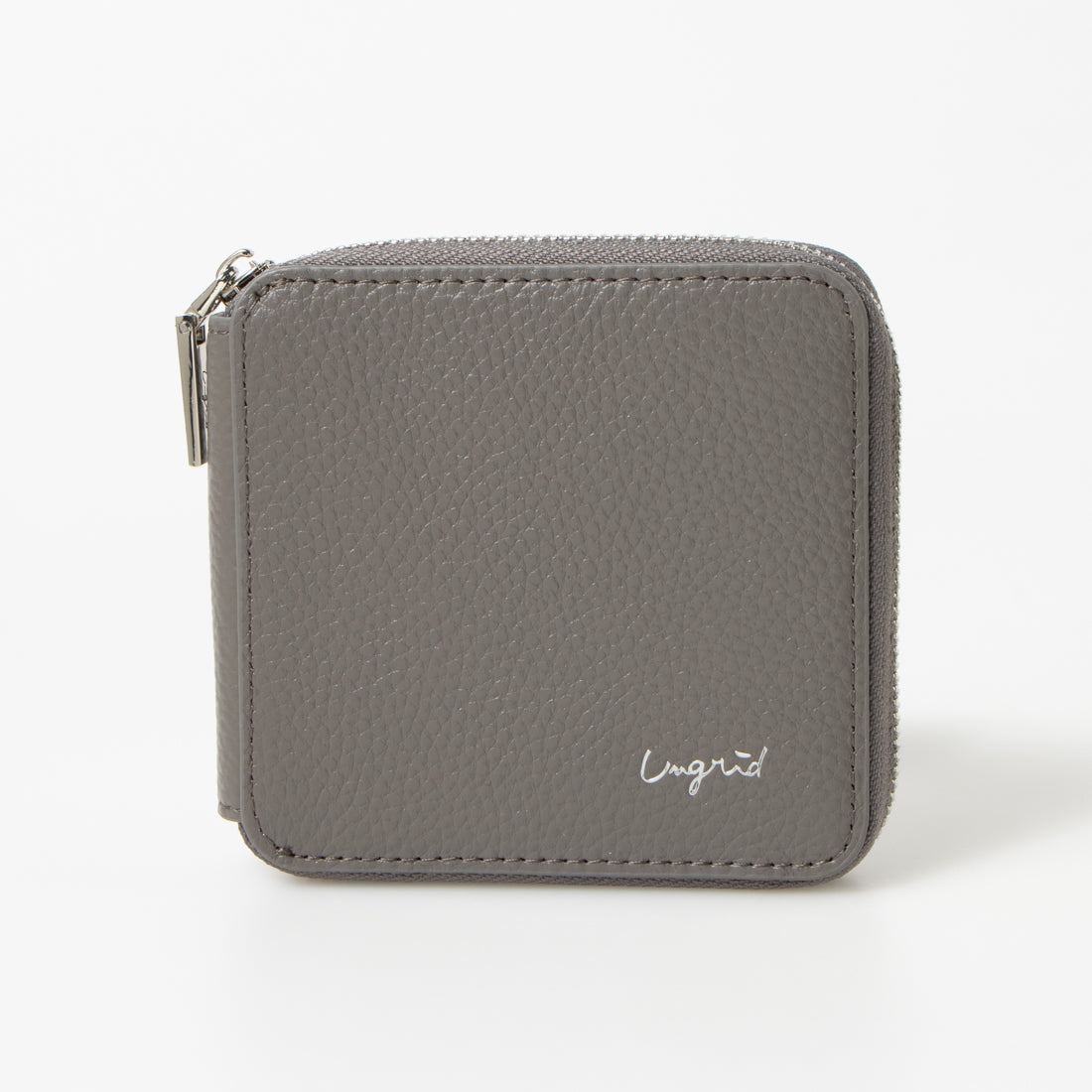 Ungrid Cowhide Round Two-Fold Mini Wallet