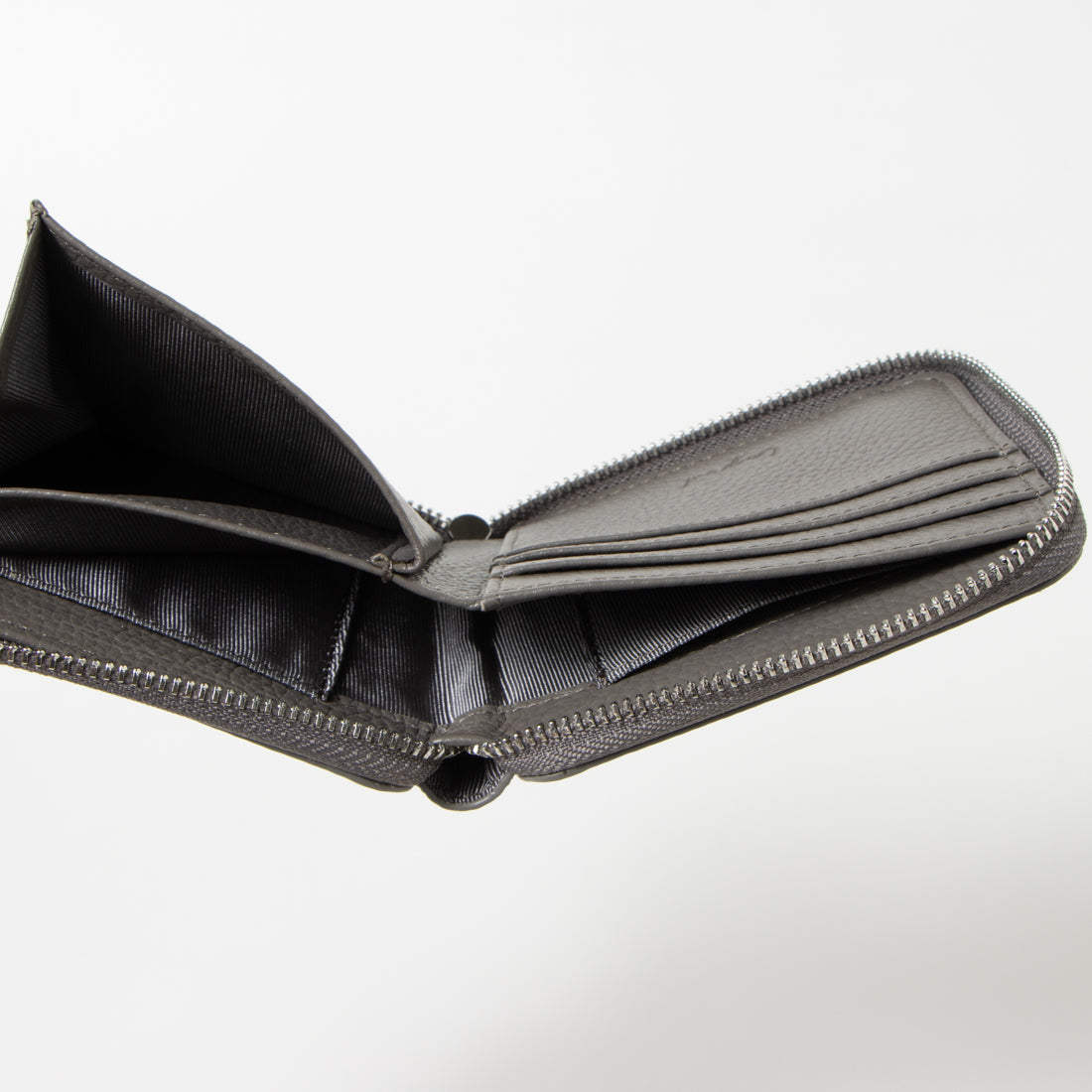 Ungrid Cowhide Round Two-Fold Mini Wallet