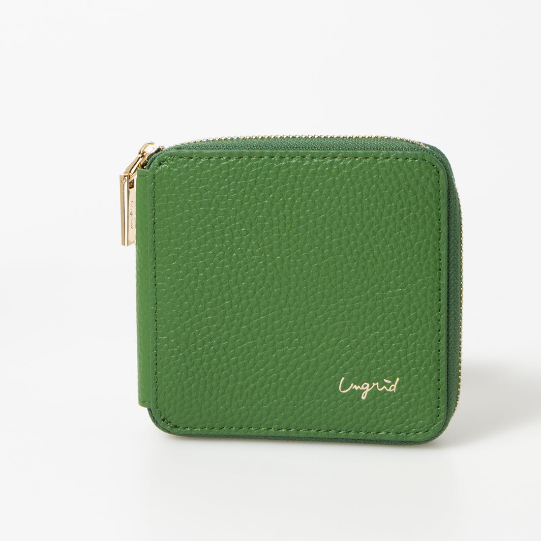 Ungrid Cowhide Round Two-Fold Mini Wallet
