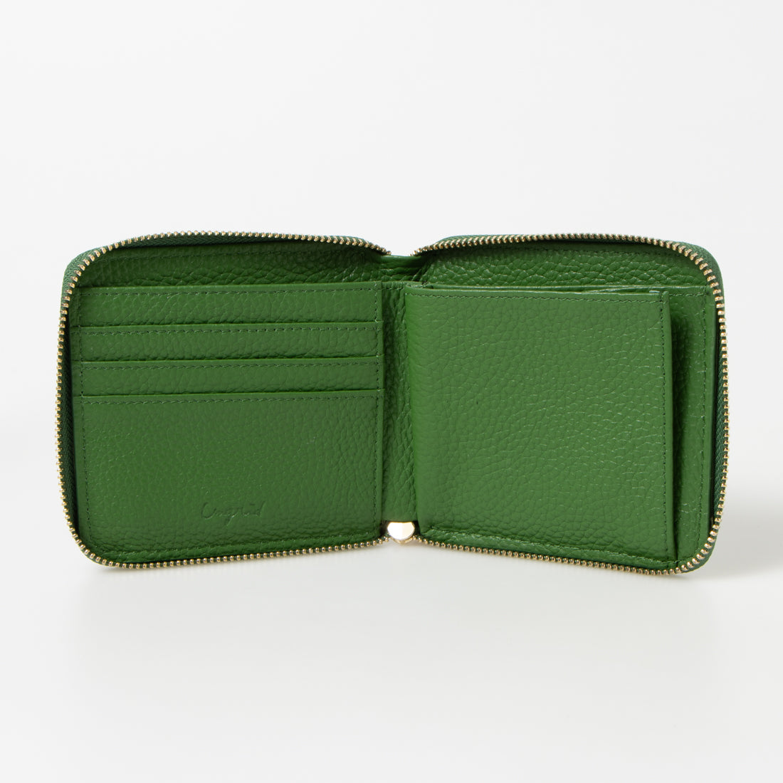 Ungrid Cowhide Round Two-Fold Mini Wallet