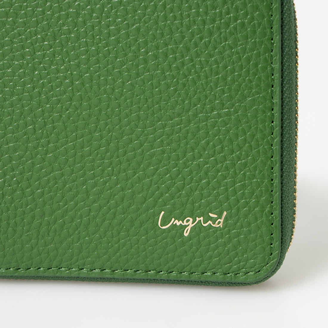 Ungrid Cowhide Round Two-Fold Mini Wallet