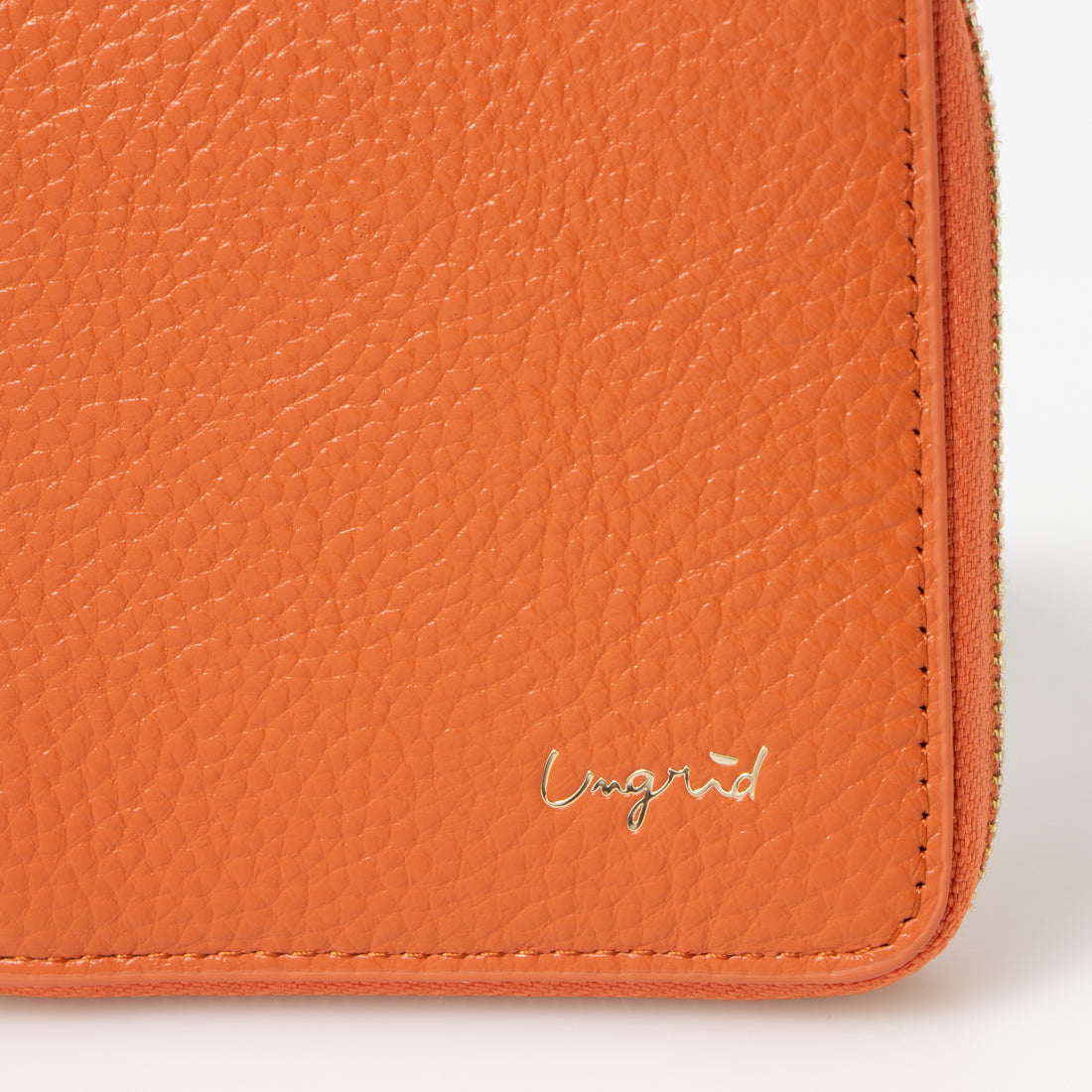 Ungrid Cowhide Round Two-Fold Mini Wallet