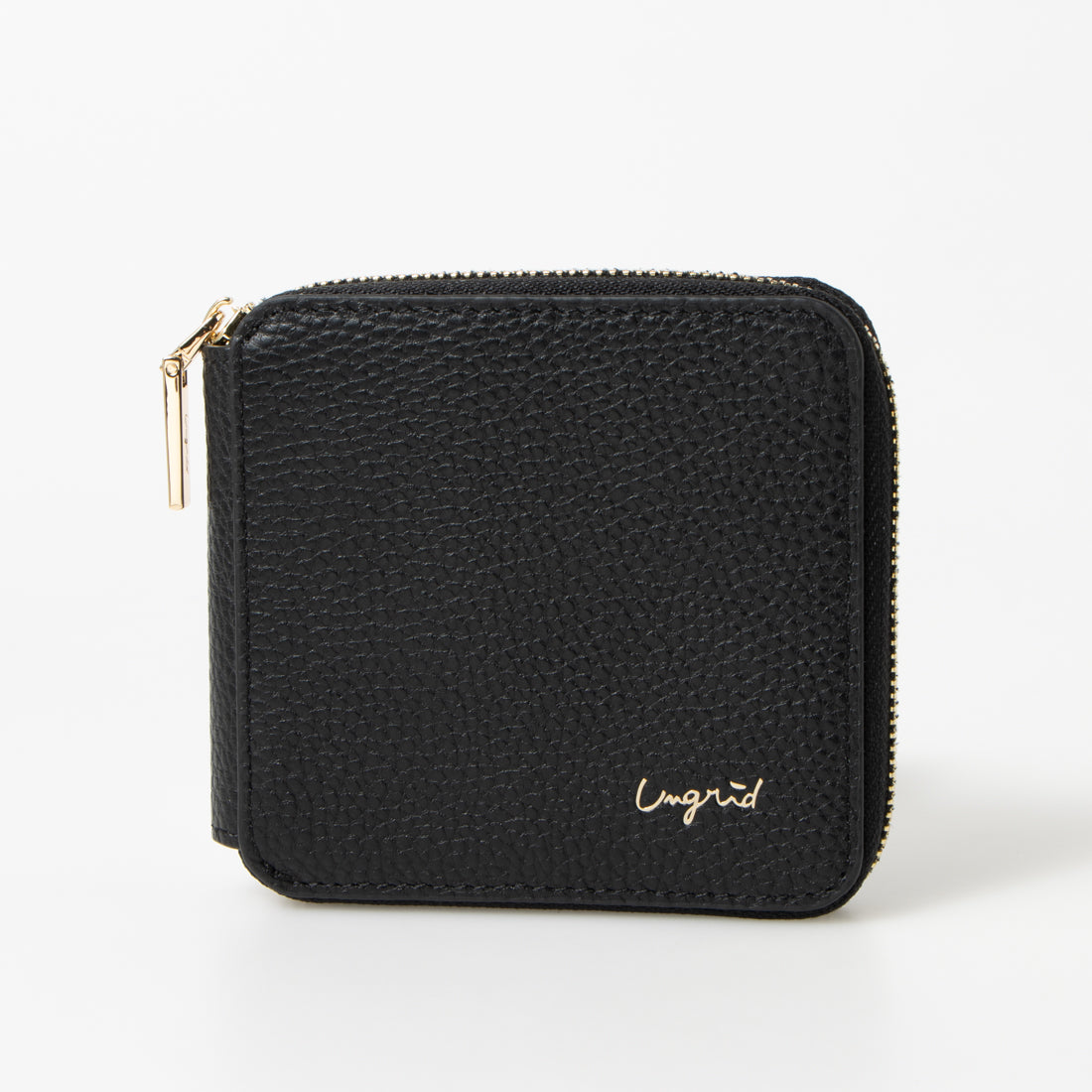 Ungrid Cowhide Round Two-Fold Mini Wallet