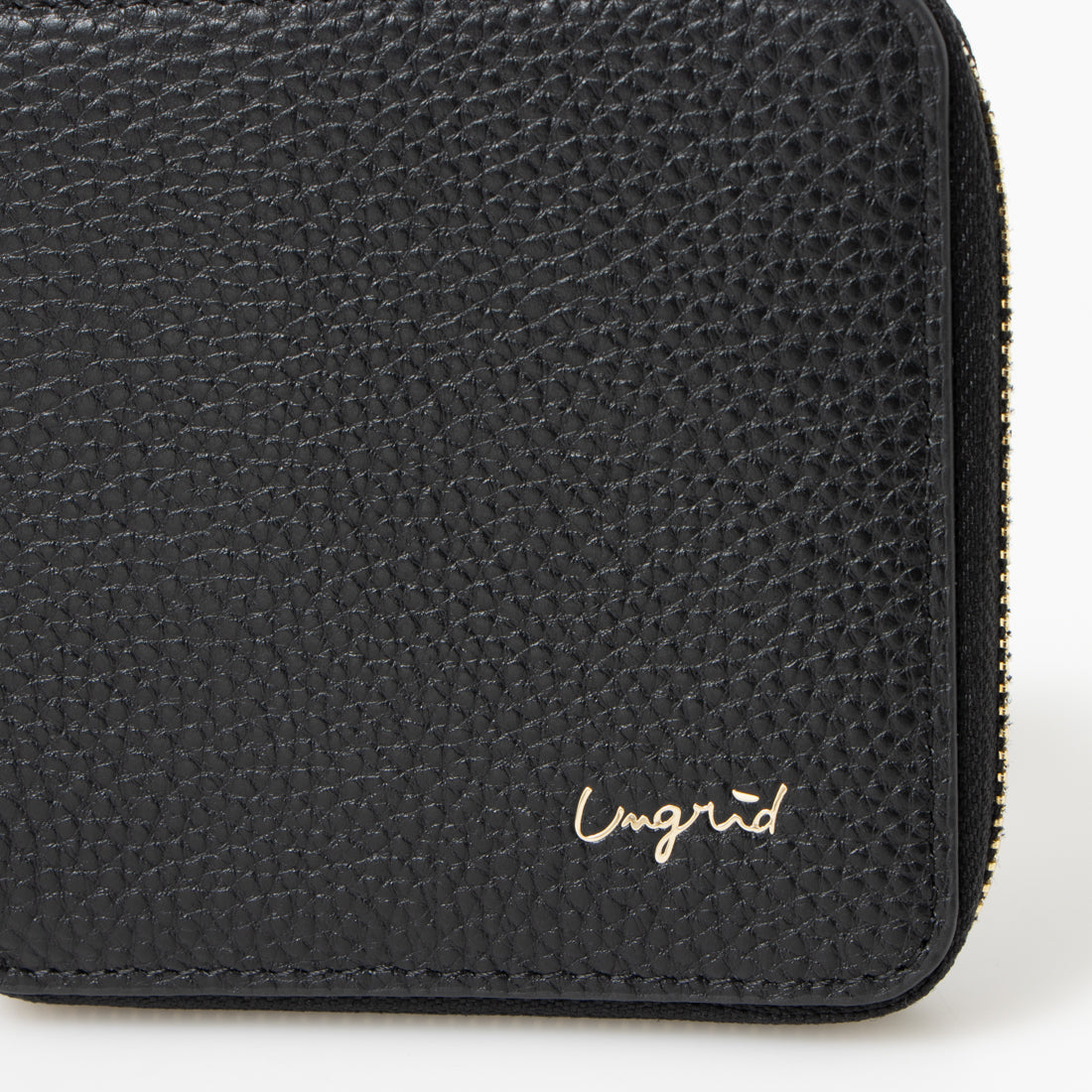Ungrid Cowhide Round Two-Fold Mini Wallet