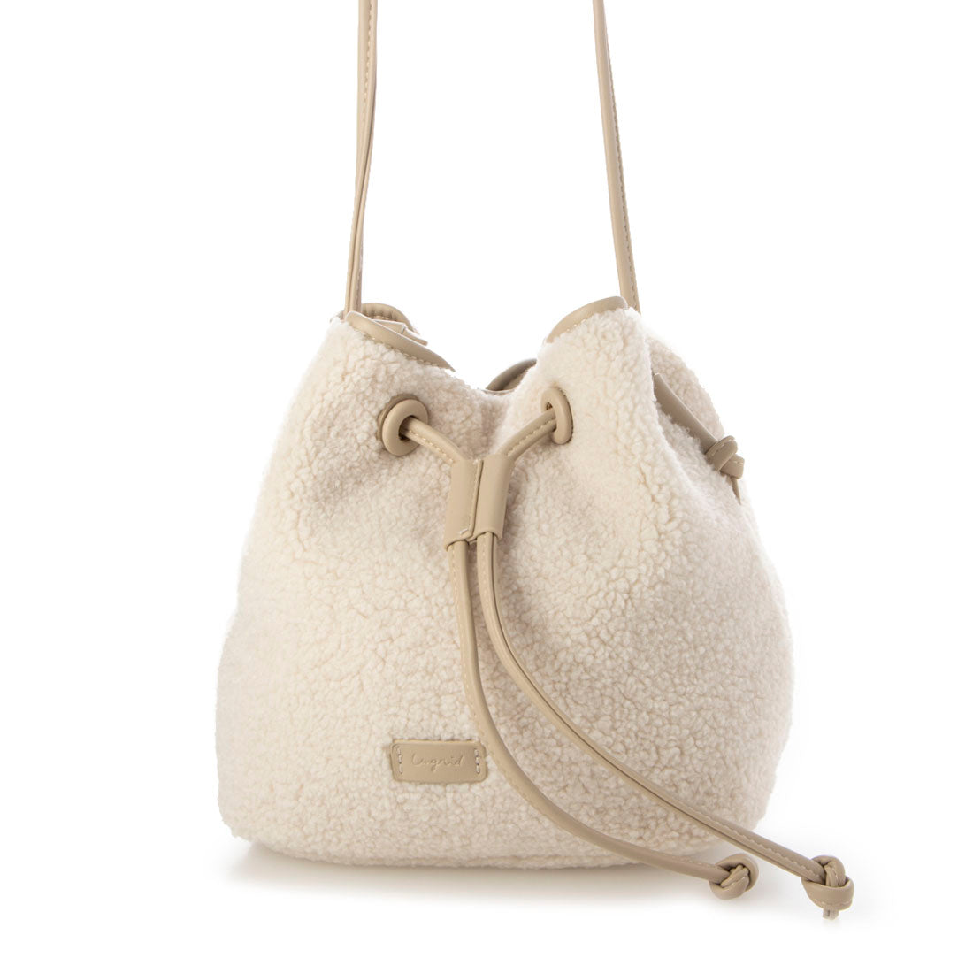 Ungrid Ungrid Boa × Corduroy Drawstring Mini Shoulder Bag