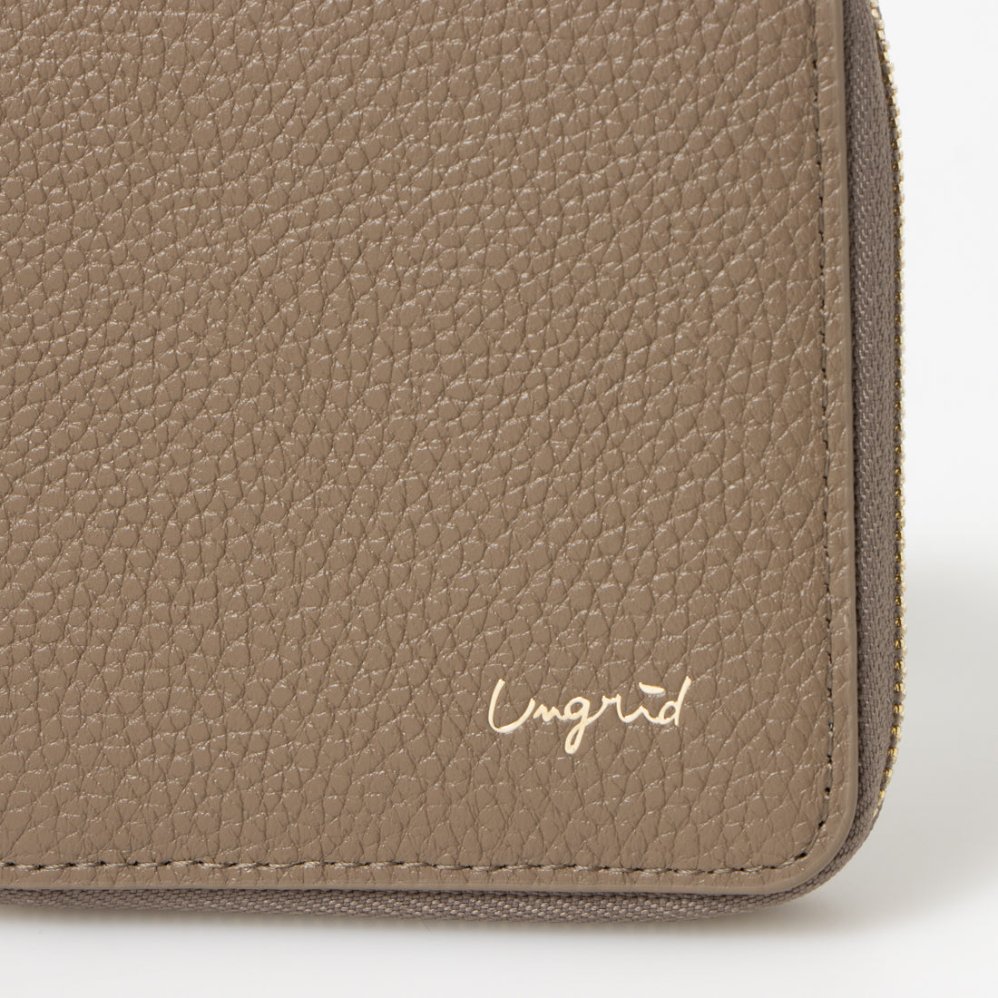 Ungrid Cowhide Round Two-Fold Mini Wallet