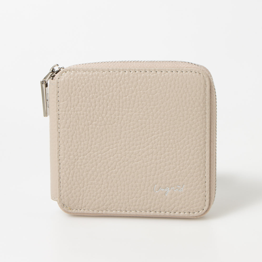 Ungrid Cowhide Round Two-Fold Mini Wallet