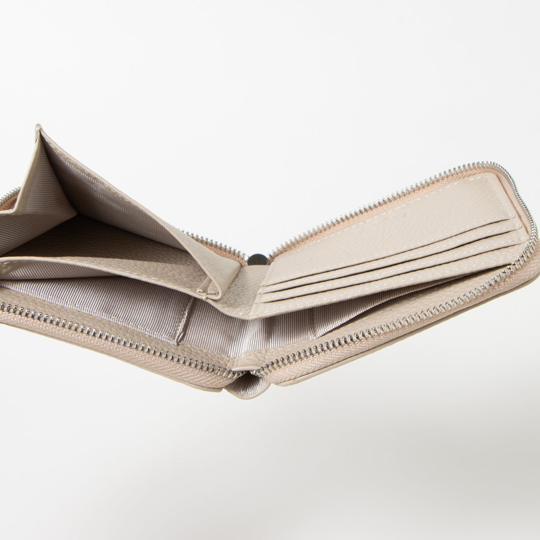 Ungrid Cowhide Round Two-Fold Mini Wallet