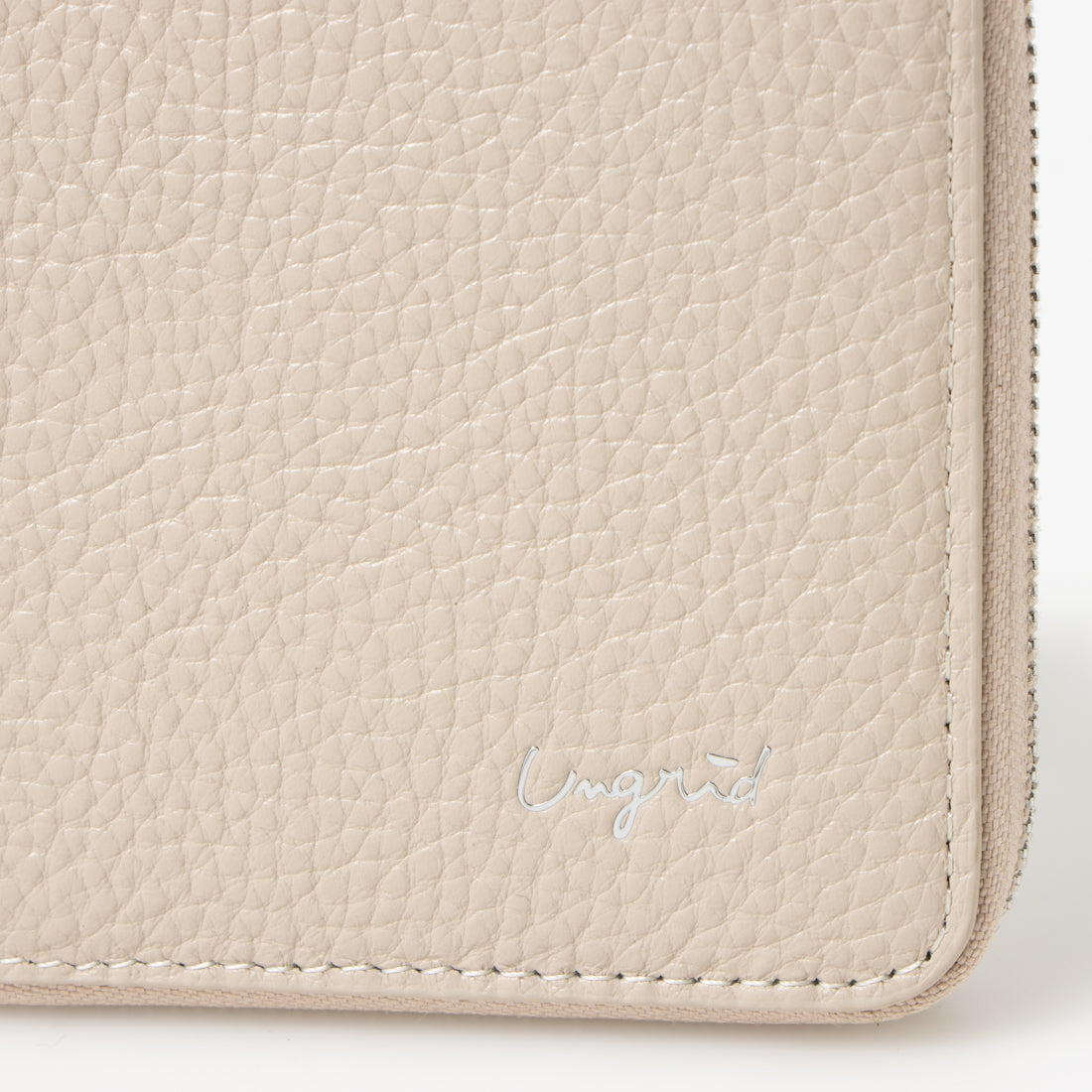 Ungrid Cowhide Round Two-Fold Mini Wallet