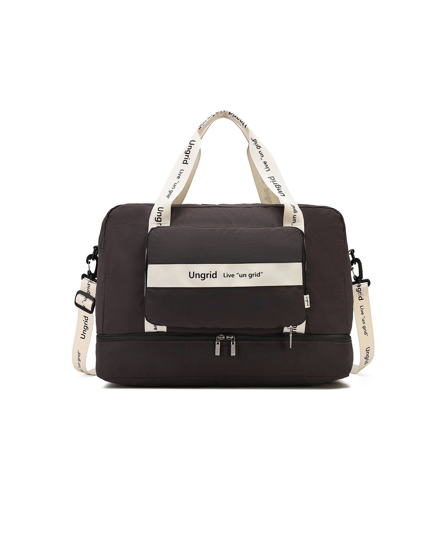 アングリッド Ungrid 7ポケット多機能ラージボストンバッグ （GRY/IVO） GRY/IVO