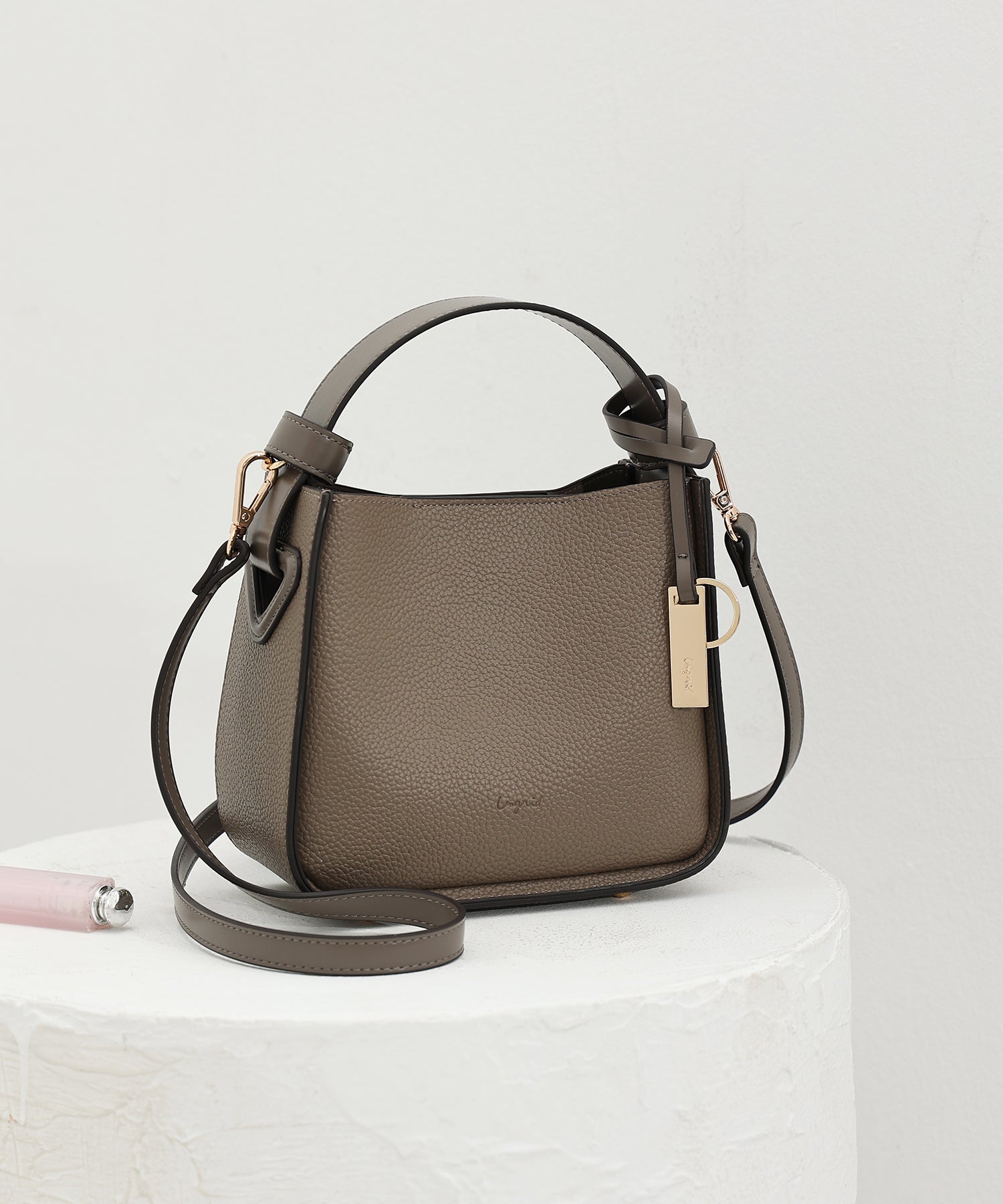 Ungrid Ungrid Lightweight Soft Shrink Plate Charm Mini Shoulder Bag