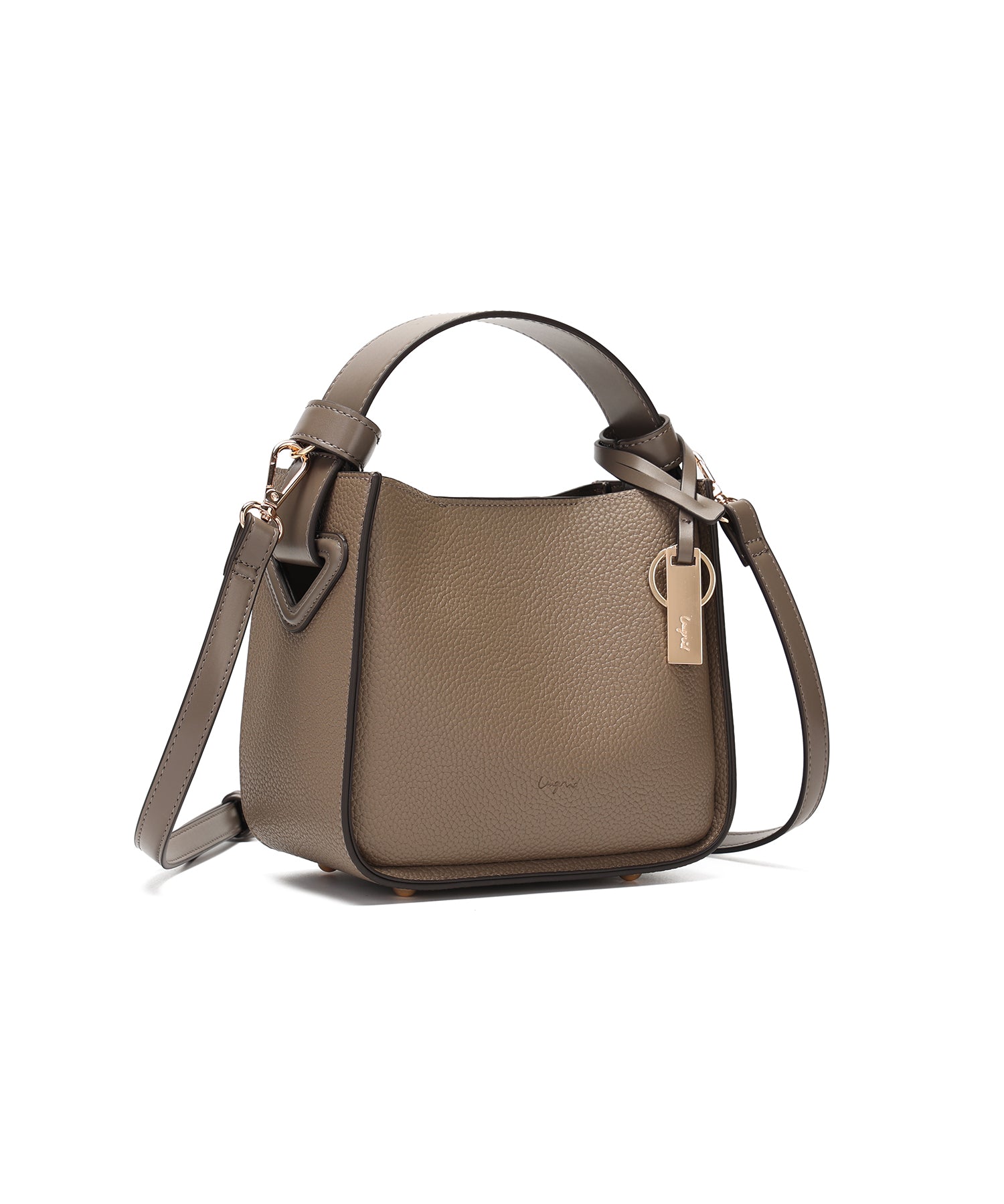Ungrid Ungrid Lightweight Soft Shrink Plate Charm Mini Shoulder Bag