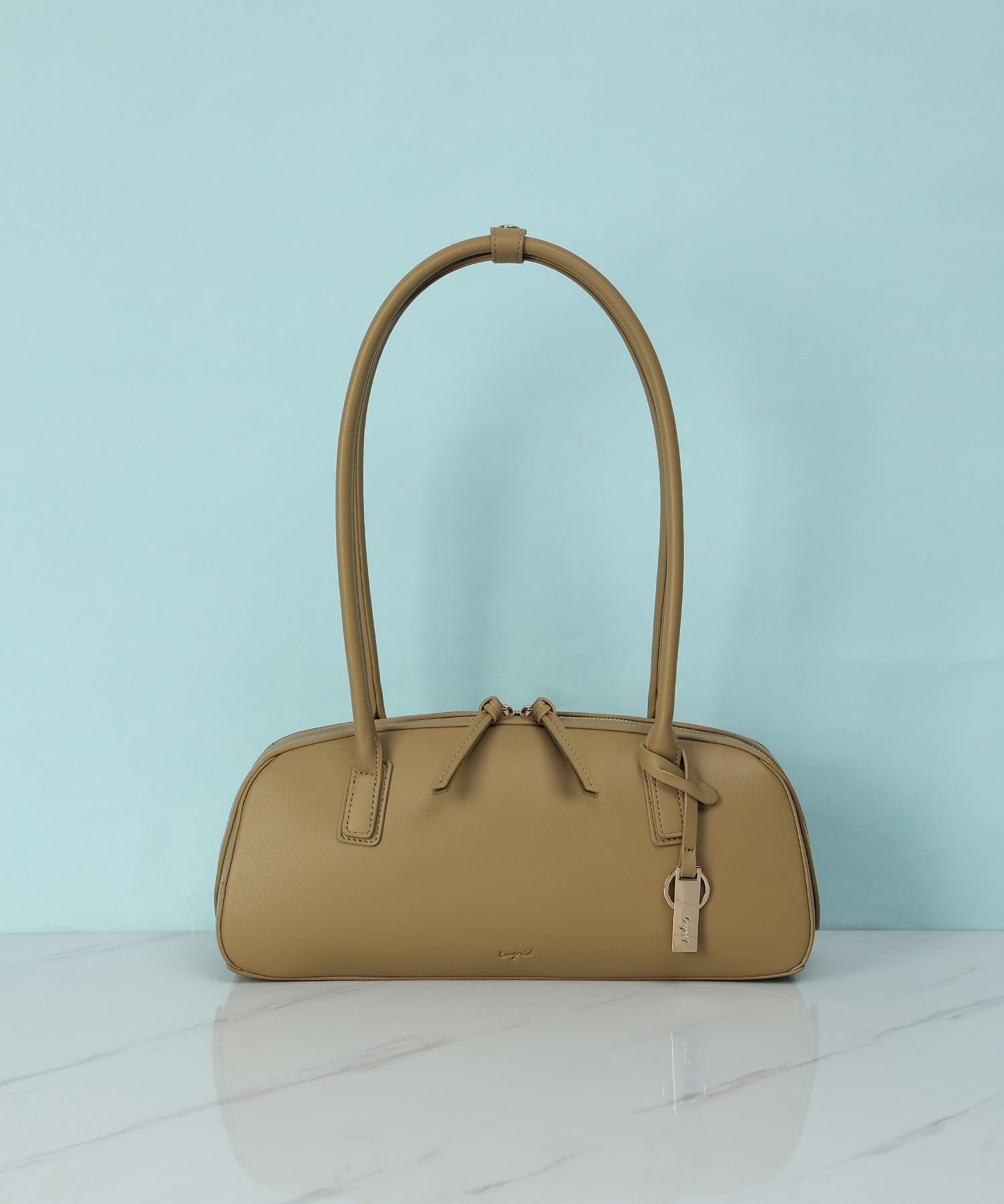 Ungrid Ungrid Simple Smooth Plate Charm Long Boston Bag