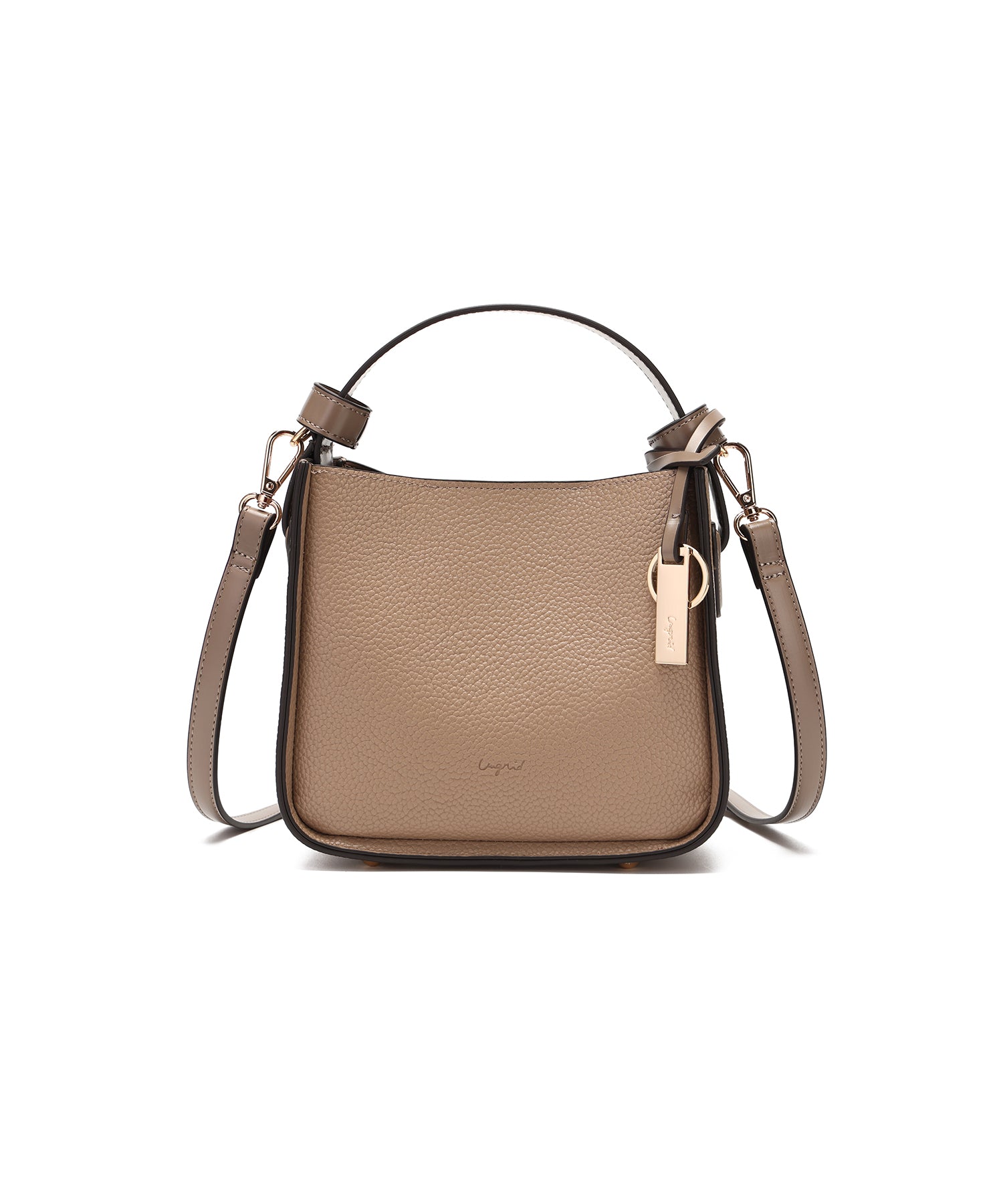 Ungrid Ungrid Lightweight Soft Shrink Plate Charm Mini Shoulder Bag