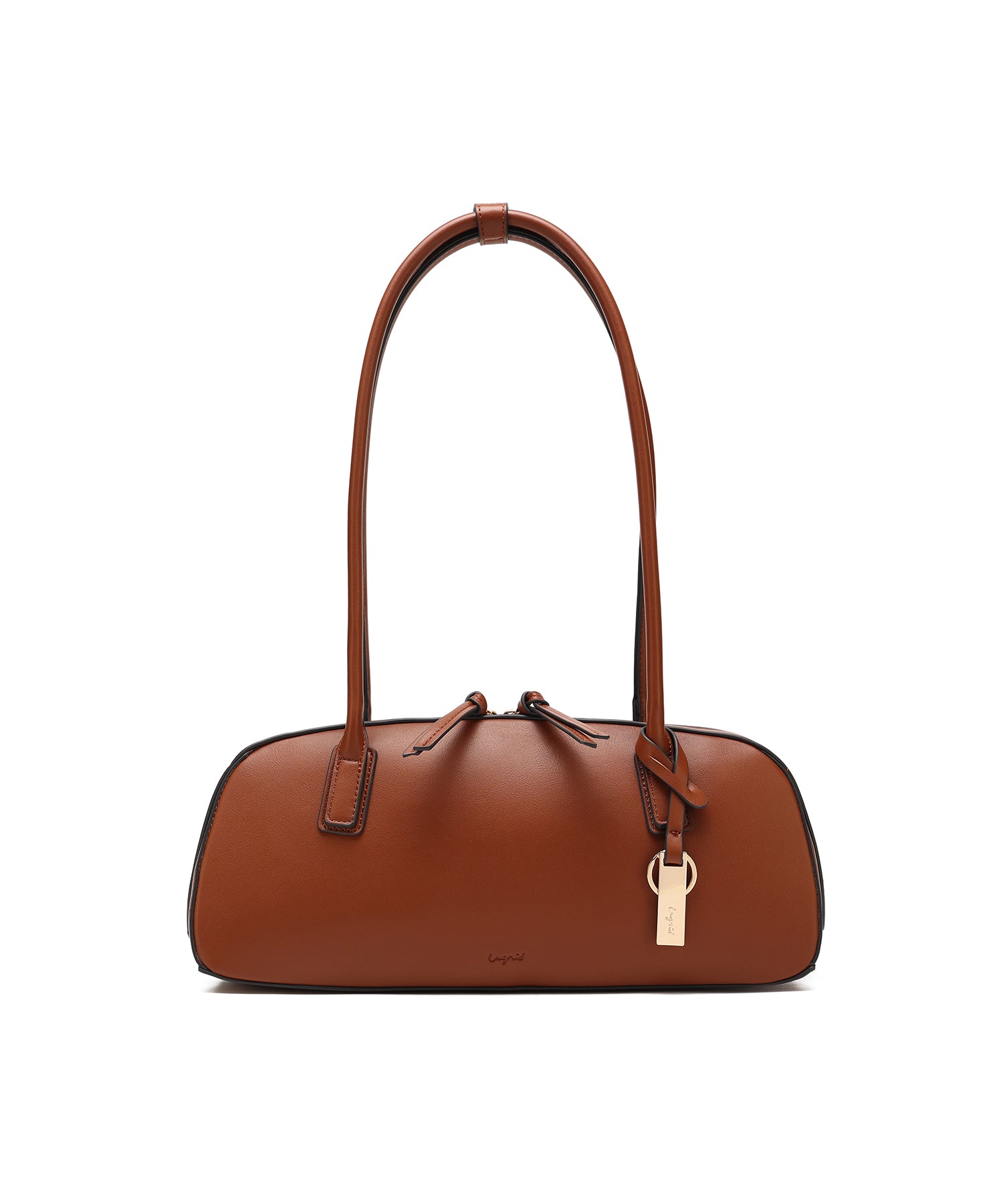 Ungrid Ungrid Simple Smooth Plate Charm Long Boston Bag