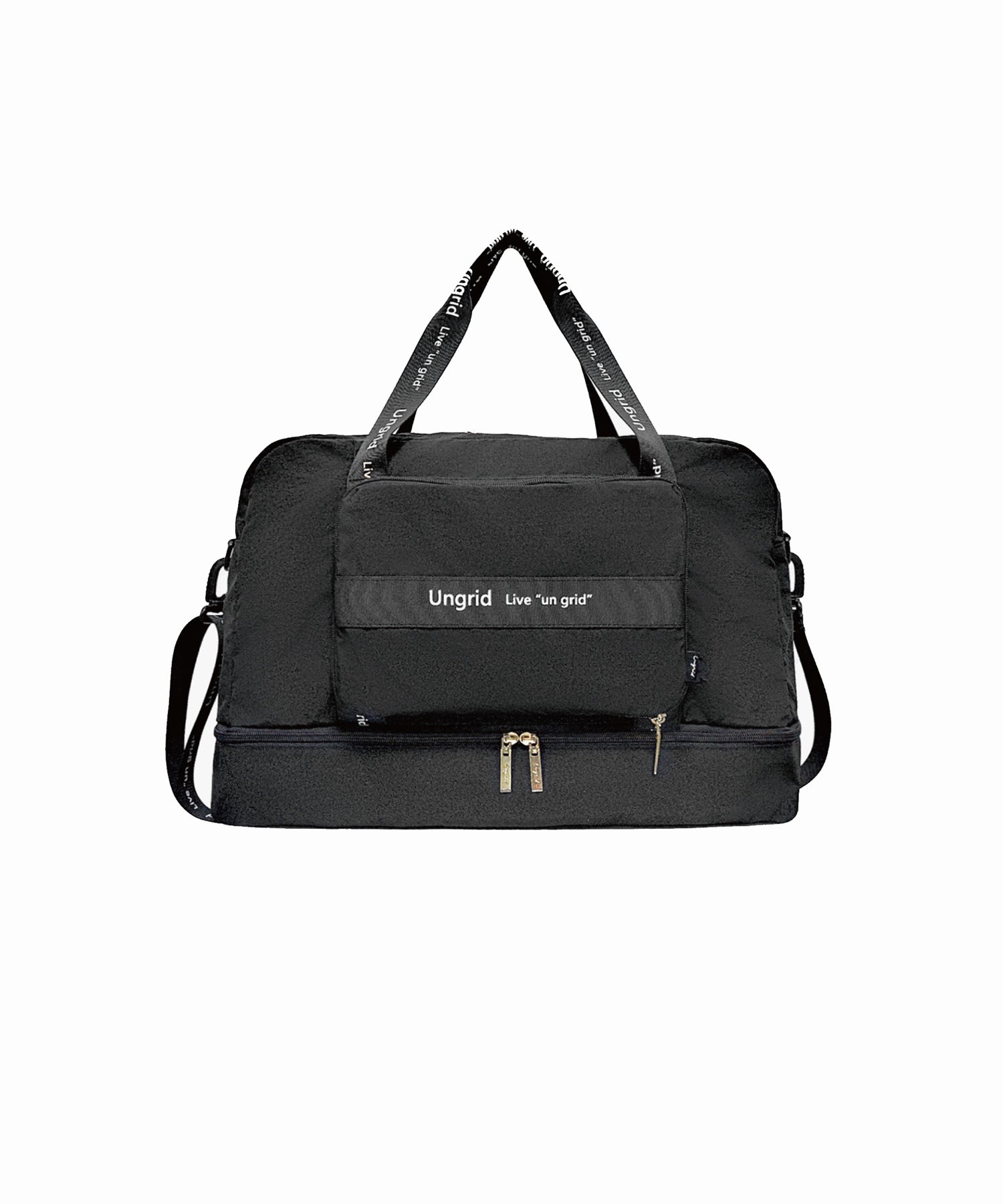 アングリッド Ungrid 7ポケット多機能ラージボストンバッグ （BLK） BLK