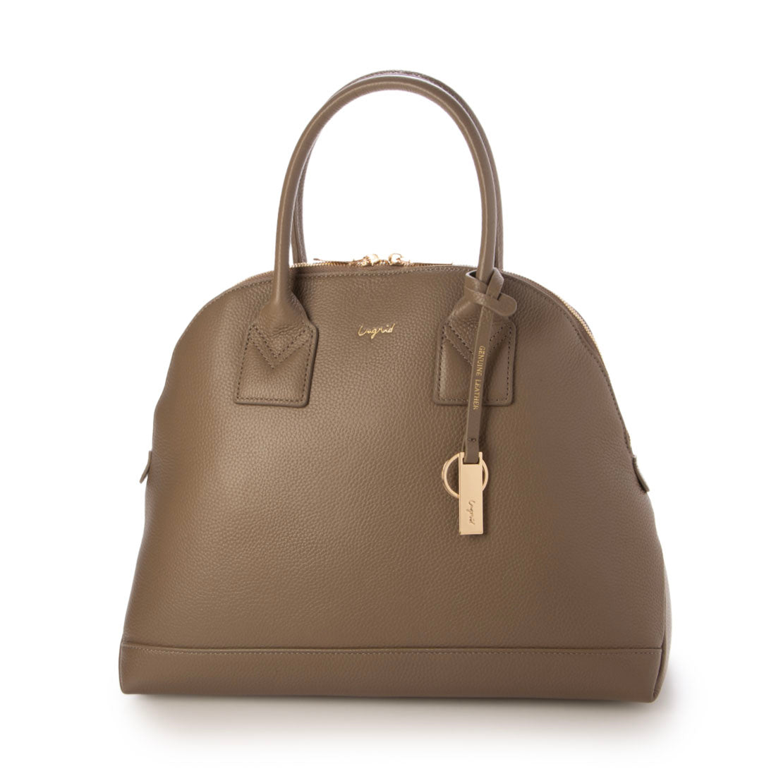 アングリッド Ungrid 牛革 ボストンバッグ／500mlペットボトル収納可 TAUPE
