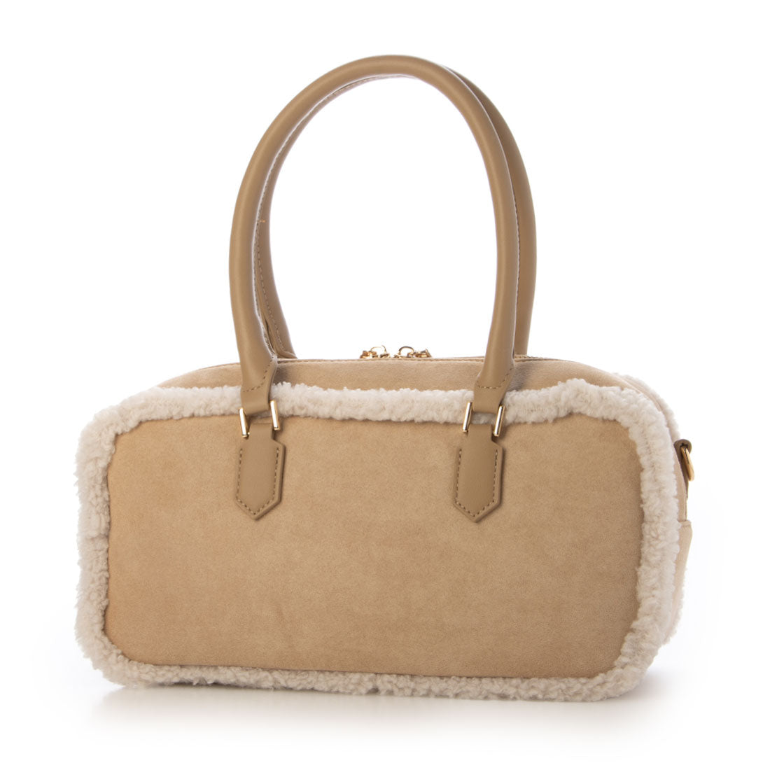 アングリッド Ungrid ムートンタッチ スクエアワイドボストンバッグ GREGE54