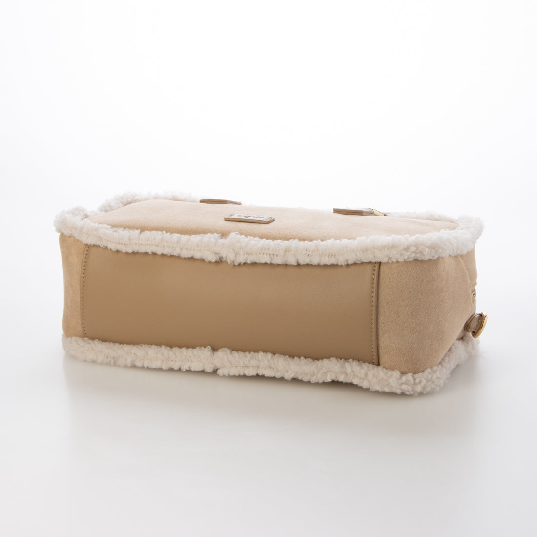 アングリッド Ungrid ムートンタッチ スクエアワイドボストンバッグ GREGE54