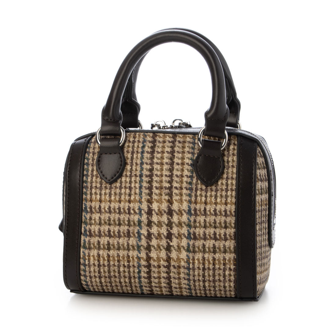 アングリッド Ungrid ケースチャーム付 チェックコンビ ミニボストンバッグ CAM59