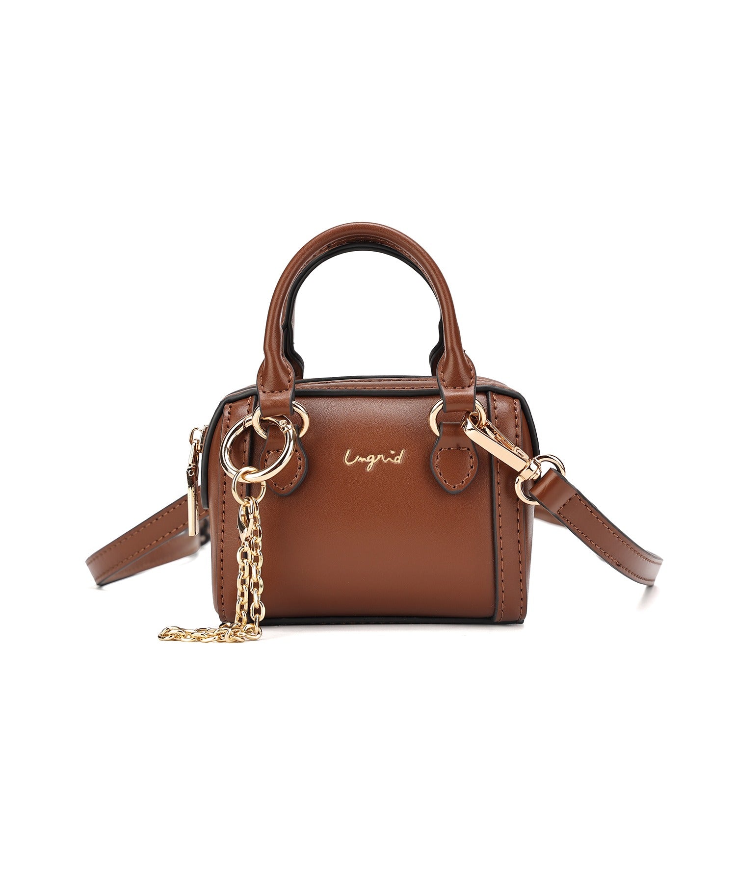 アングリッド Ungrid マイクロミニ チャームボストンバッグ エコバッグ付き CAM59