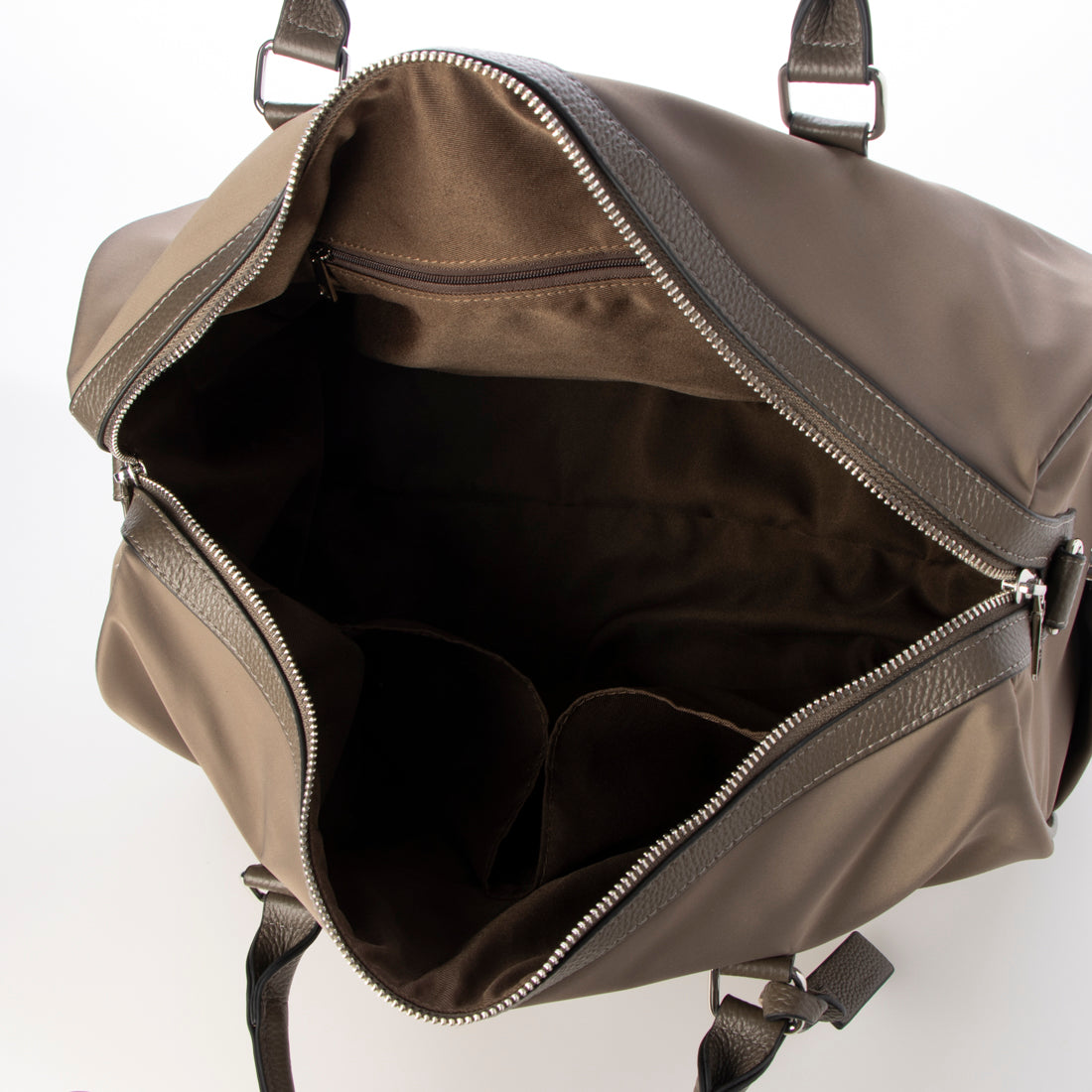 アングリッド Ungrid 牛革×ナイロン ラージボストンバッグ（旅行用キャリーオン） （GREGE） GREGE