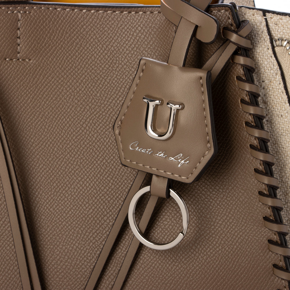 ユー U Point sac【ポワン サック】キャンバスコンビジッパートートバッグ/Sサイズ （トープミックス） トープミックス