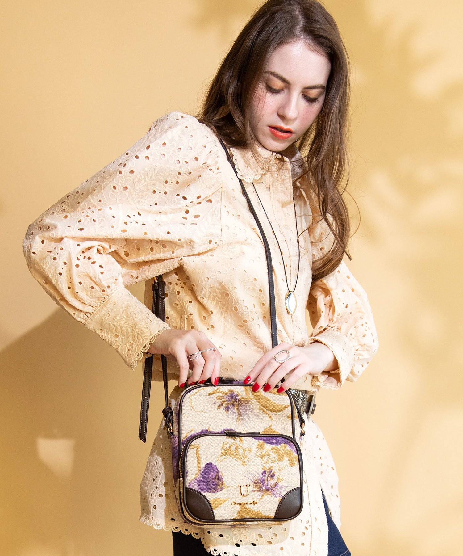 ユー U Boho Viola Multi poche【ボホ・ヴィオラ ムルティ ポッシュ】ショルダーバッグ （パープル） パープル