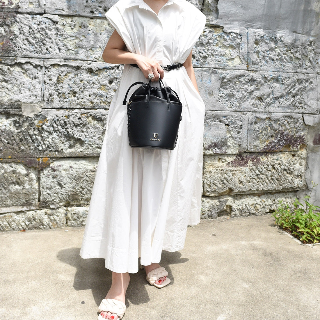 U point sac【Poin Sac】Bucket Shoulder Bag