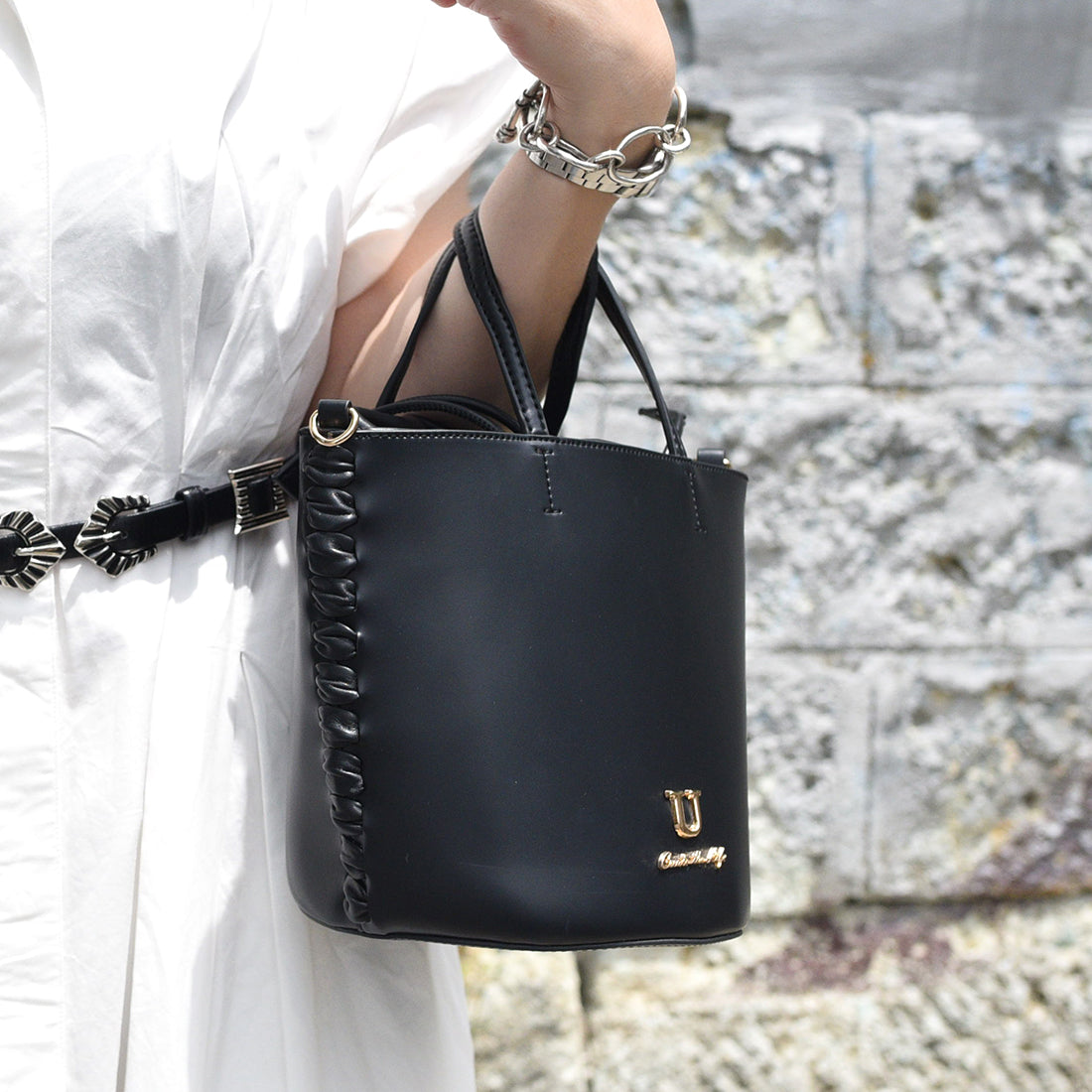 U point sac【Poin Sac】Bucket Shoulder Bag