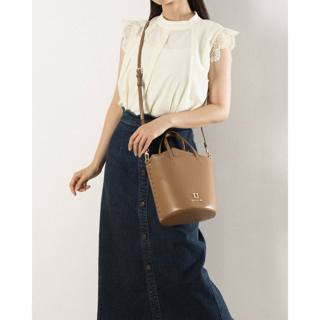 U point sac【Poin Sac】Bucket Shoulder Bag
