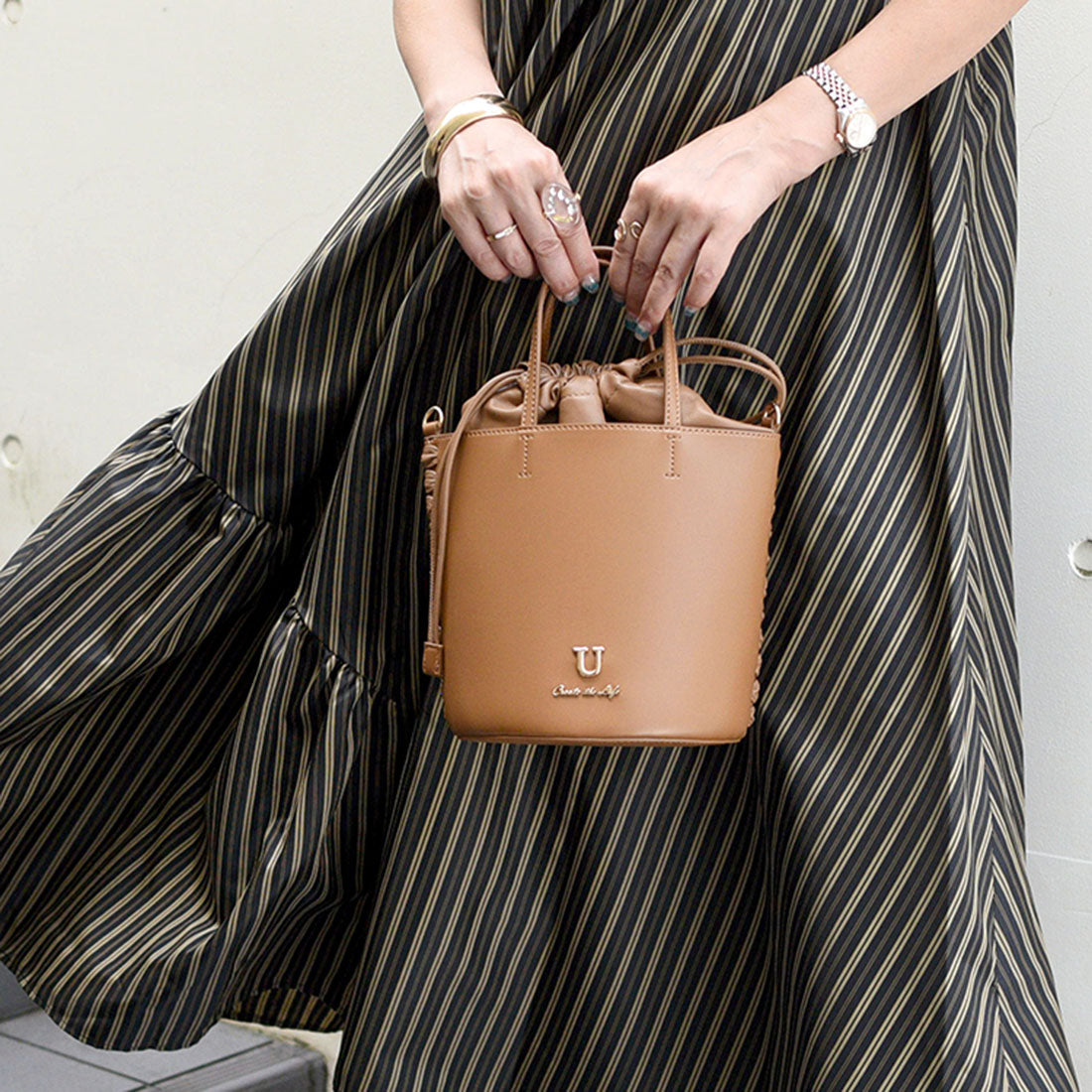 U point sac【Poin Sac】Bucket Shoulder Bag