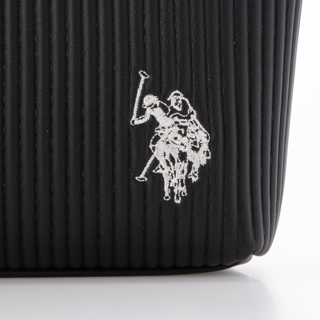 ユーエスポロアッスン U.S. POLO ASSN. プリーツ ミニトート ショルダーバッグ （ブラック） ブラック