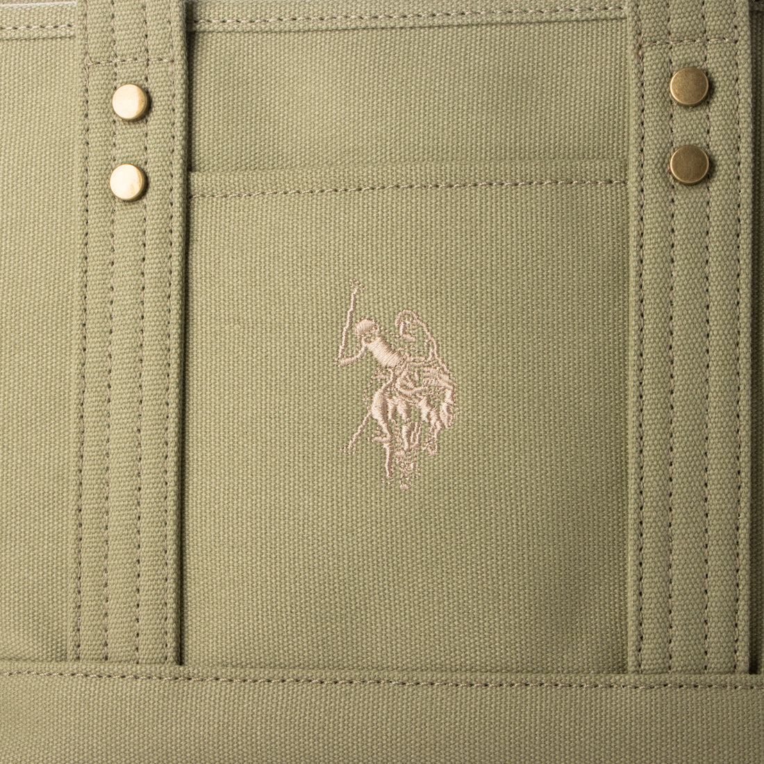 ユーエスポロアッスン U.S. POLO ASSN. キャンバストートS トートバッグ USPA1862 （ライトグリーン） ライトグリーン