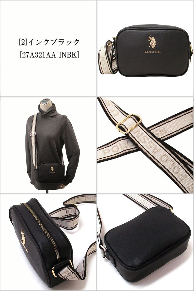 ユーエスポロアッスン U.S. POLO ASSN. U.S. POLO ASSN. ユーエスポロアッスン バッグ クロスボディバッグ ショルダーバッグ （インクブラック） インクブラック