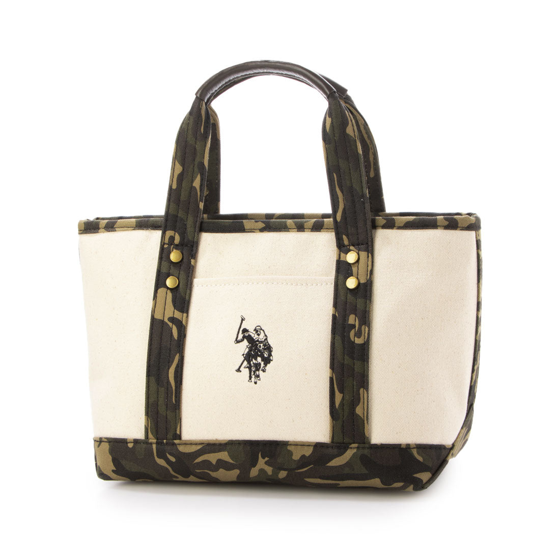 ユーエスポロアッスン U.S. POLO ASSN. キャンバストート トートバッグ サブバッグ ミニトート ランチバッグ マチあり ポロ USPA1862 （カモ） カモ