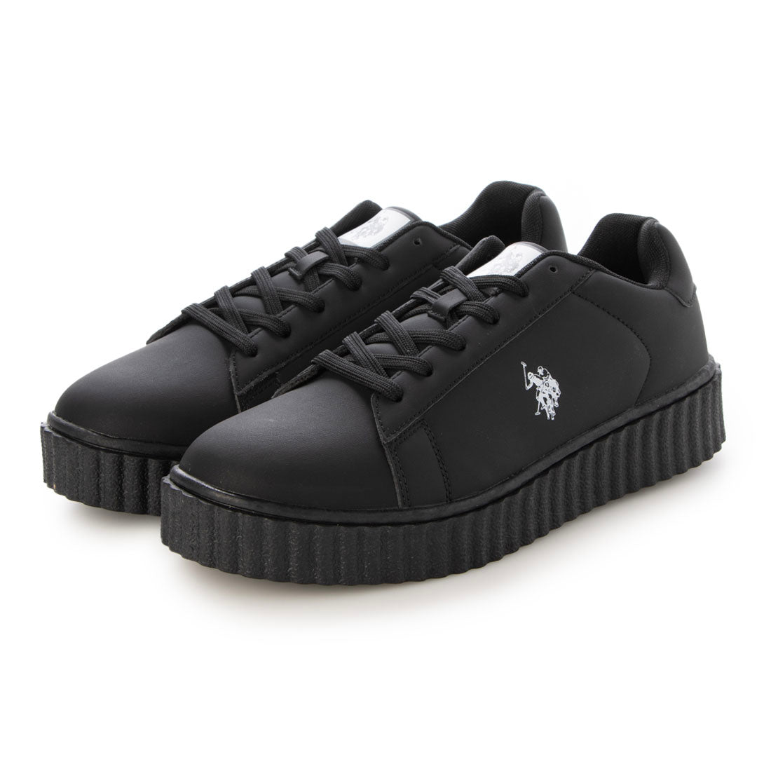 ユーエスポロアッスン U.S. POLO ASSN. ワンポイント スニーカー ポロ ユーエスポロ アッスン PL00811 （ブラック） ブラック