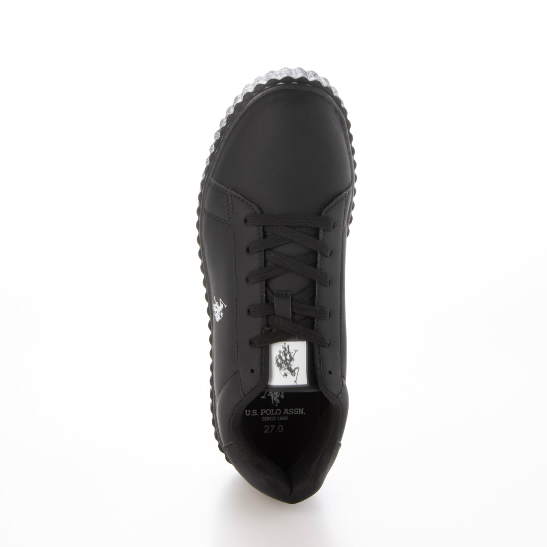 ユーエスポロアッスン U.S. POLO ASSN. ワンポイント スニーカー ポロ ユーエスポロ アッスン PL00811 （ブラック） ブラック