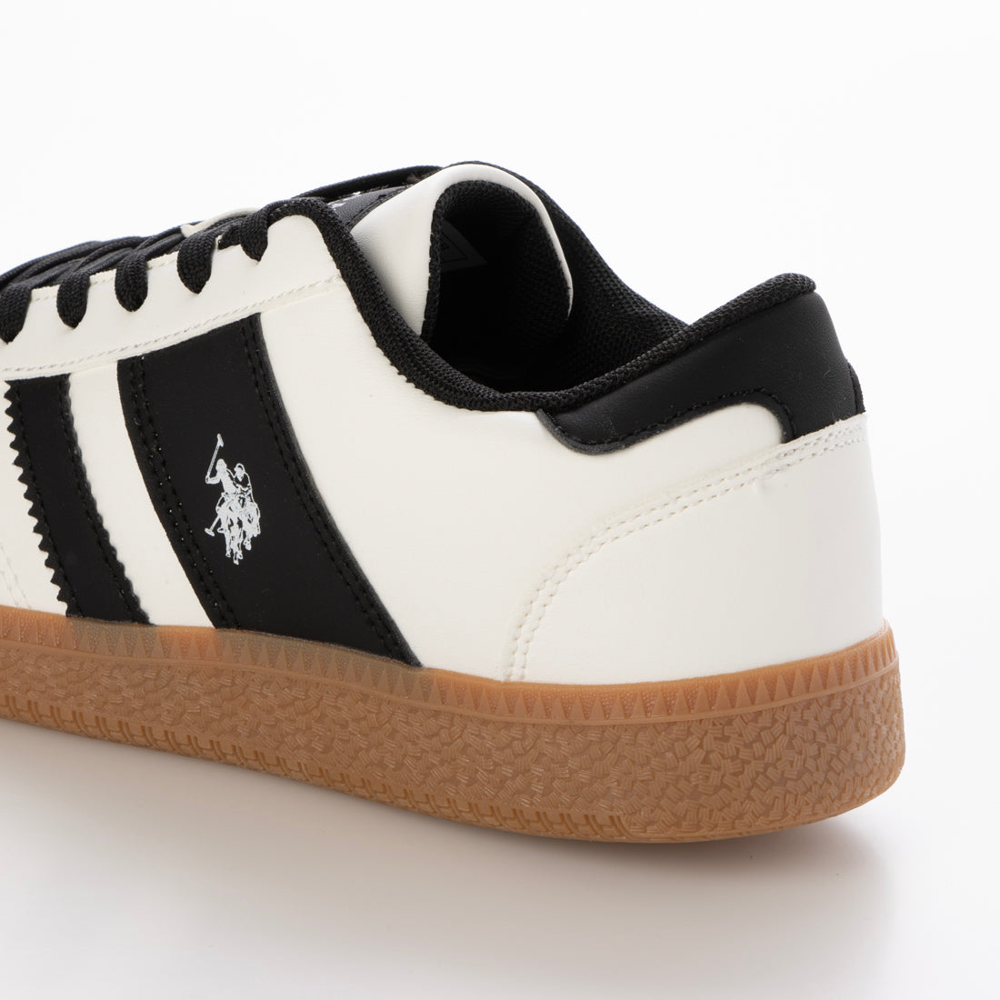 ユーエスポロアッスン U.S. POLO ASSN. ボリュームソール ワンポイント 配色ライン スニーカー （ホワイト） ホワイト