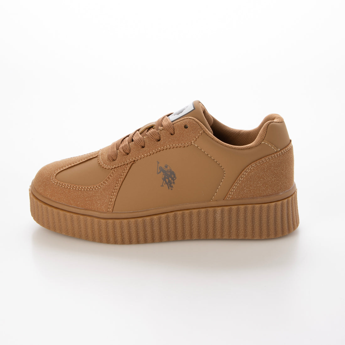 ユーエスポロアッスン U.S. POLO ASSN. ボリュームソール ワンポイント スニーカー （ブラウン） ブラウン