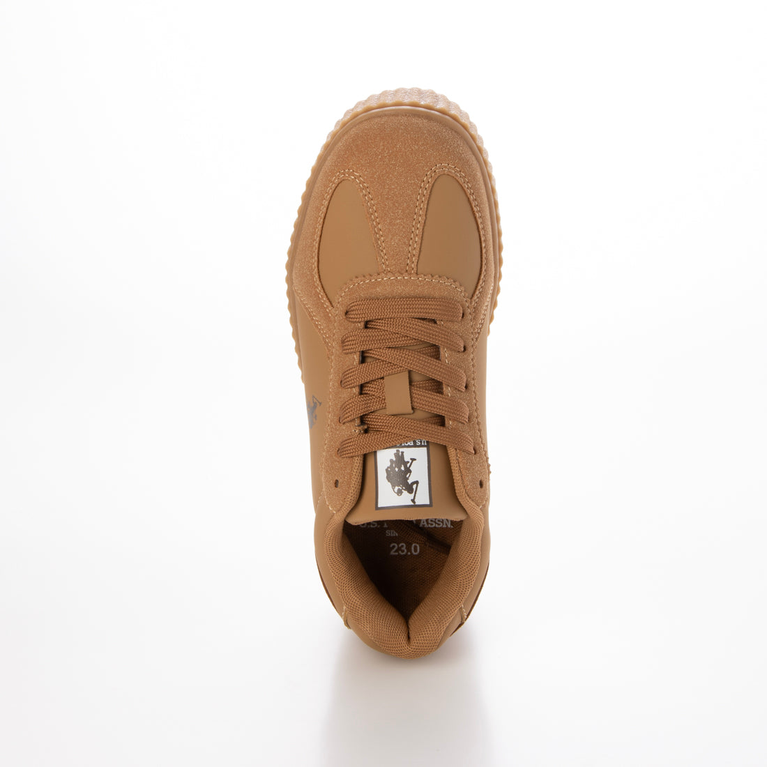 ユーエスポロアッスン U.S. POLO ASSN. ボリュームソール ワンポイント スニーカー （ブラウン） ブラウン