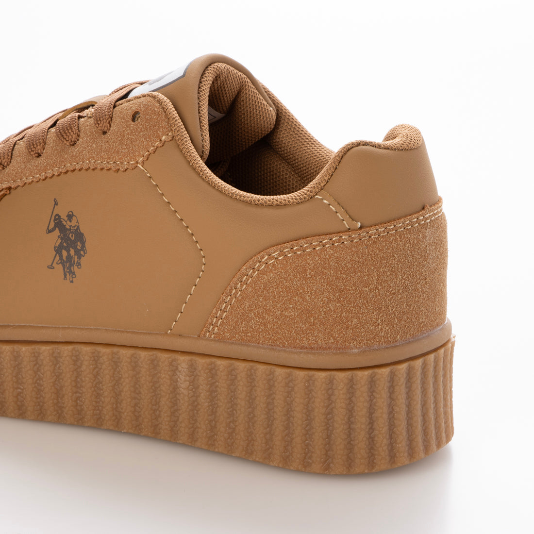 ユーエスポロアッスン U.S. POLO ASSN. ボリュームソール ワンポイント スニーカー （ブラウン） ブラウン