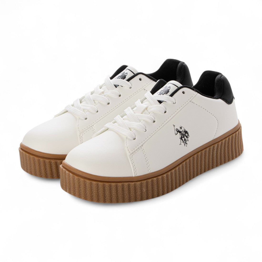 ユーエスポロアッスン U.S. POLO ASSN. ボリュームソール ワンポイント スニーカー （ホワイト） ホワイト