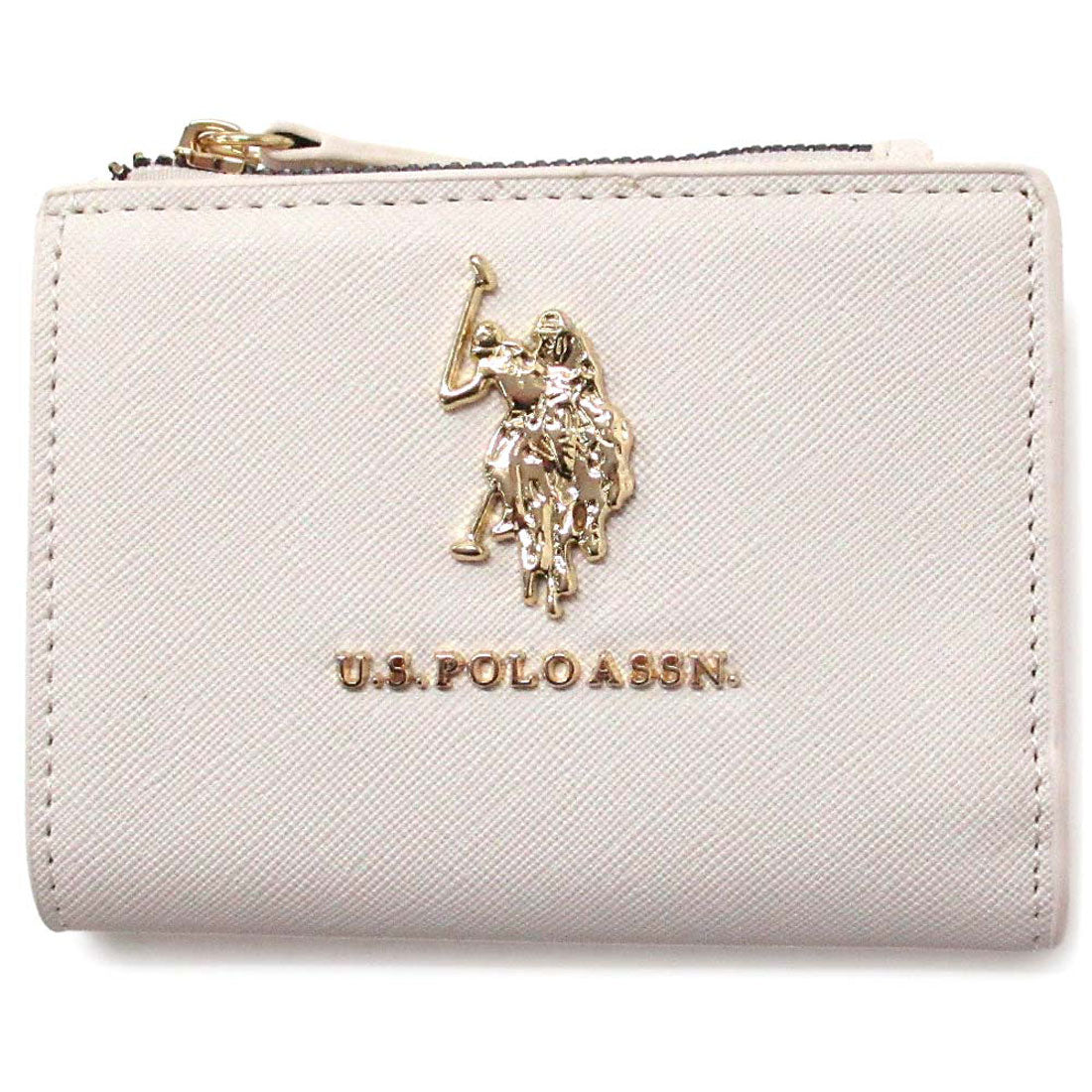 ユーエスポロアッスン U.S. POLO ASSN. U.S. POLO ASSN. ユーエスポロアッスン ミニ財布 コンパクトウォレット  ロゴ ブラック 27A351AA CHAK （ホワイト） ホワイト