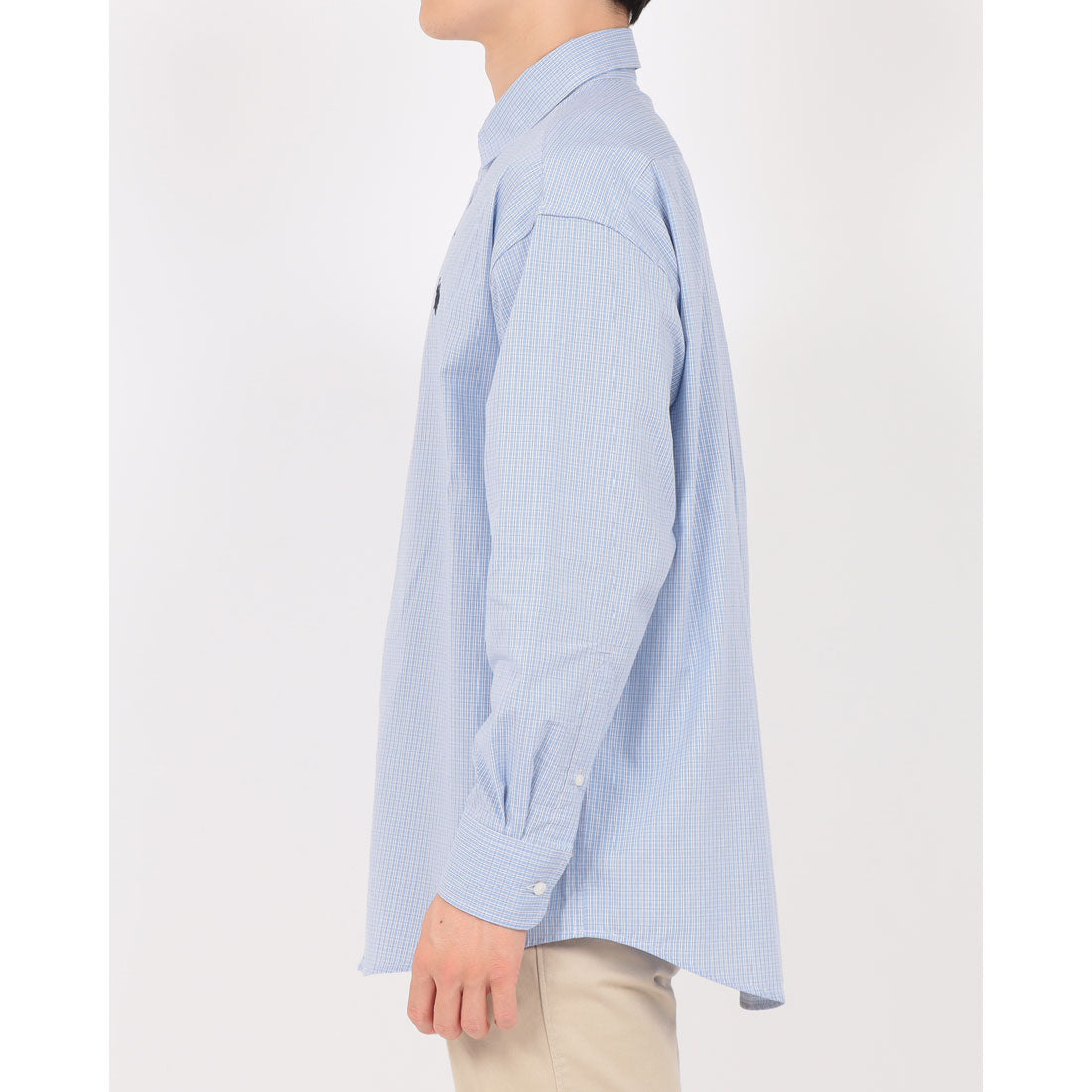 ユーエスポロアッスン U.S. POLO ASSN. ワンポイントロゴ ポニー刺繍 レギュラーカラーロングシャツ REGULAR COLLAR LONG SLEEVE SHIRT （ライトブルー） ライトブルー