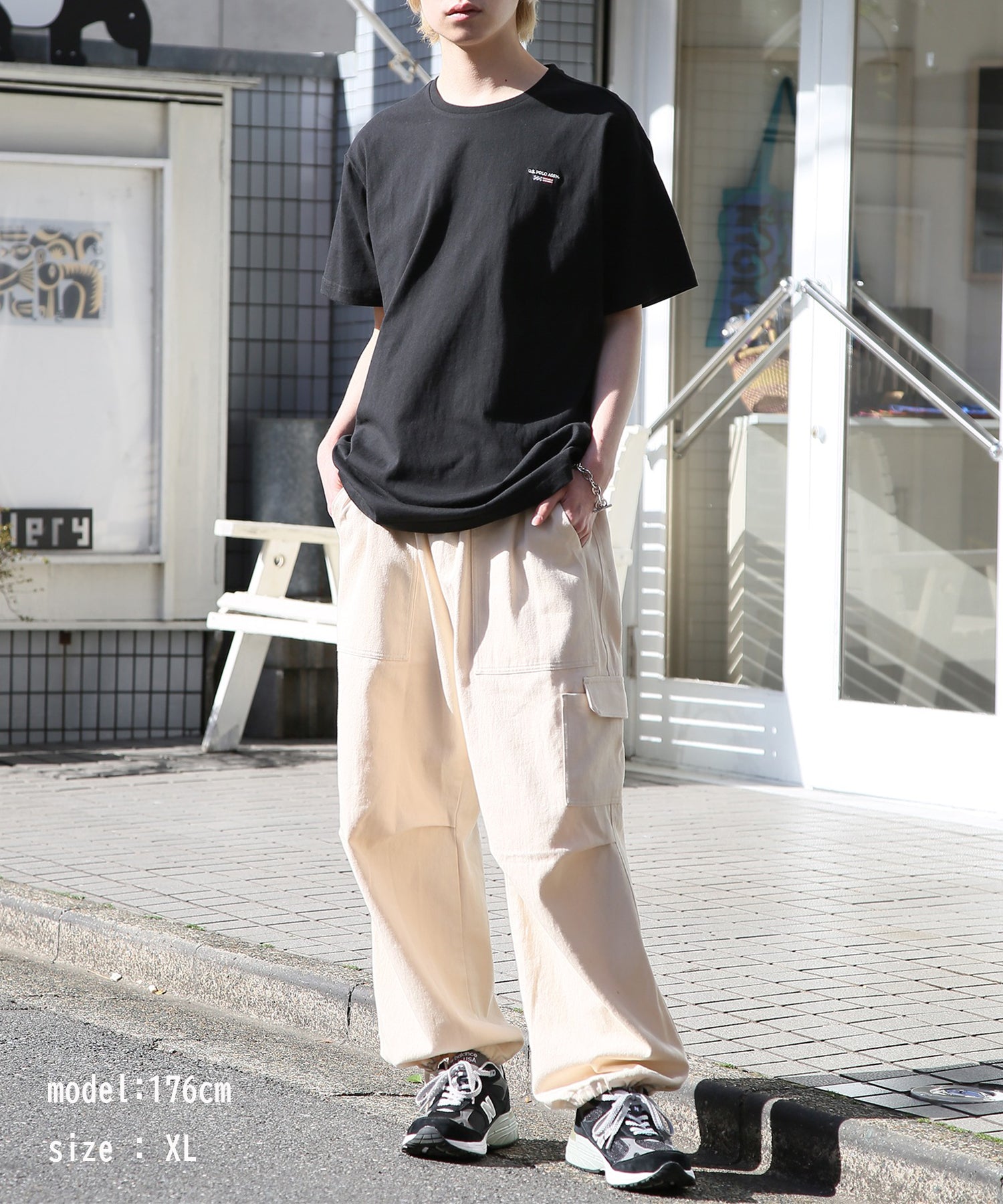 ユーエスポロアッスン U.S. POLO ASSN. ◎SETUP7別注◎ワンポイント フラッグ 刺繍 Tシャツ ユニセックス カットソー 半袖 ホワイト