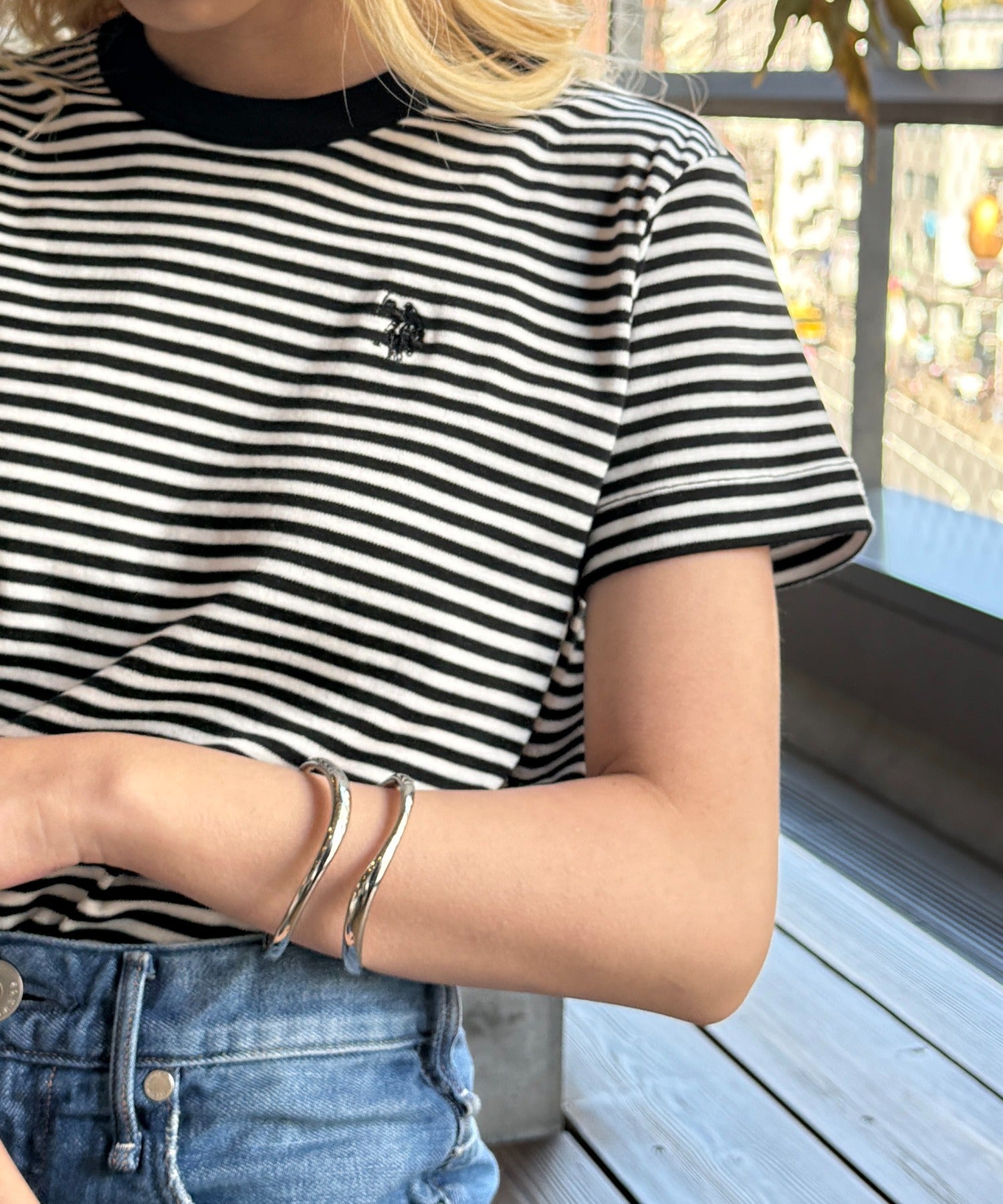 ユーエスポロアッスン U.S. POLO ASSN. ワンポイント刺繍 スムース半袖Tシャツ