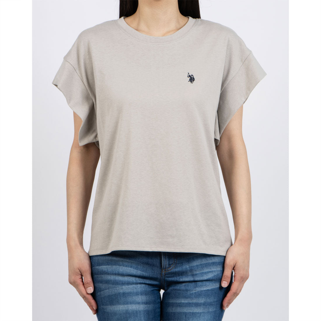 ユーエスポロアッスン U.S. POLO ASSN. U.S.POLO ASSN. ユル フレンチTシャツ （サックス） サックス