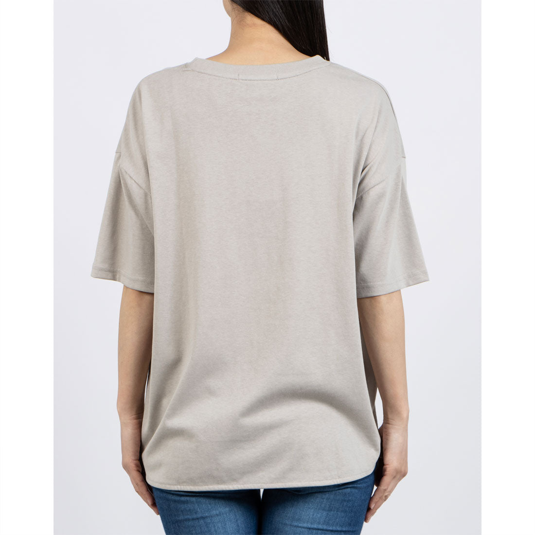 ユーエスポロアッスン U.S. POLO ASSN. U.S.POLO ASSN. 裾 ラウンド Tシャツ （サックス） サックス