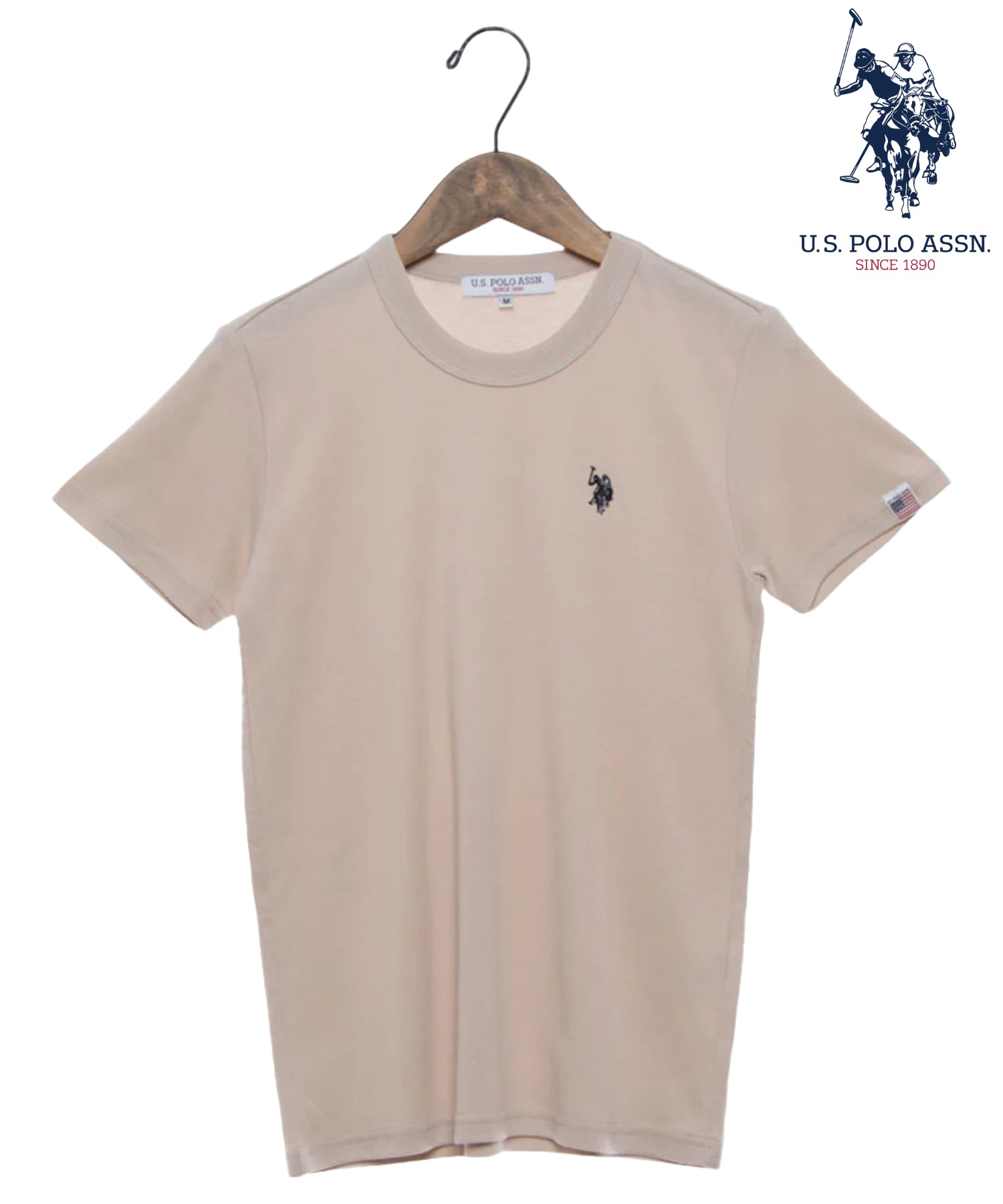 ユーエスポロアッスン U.S. POLO ASSN. U.S.POLO ASSN. スムース Tシャツ （ベージュ） ベージュ